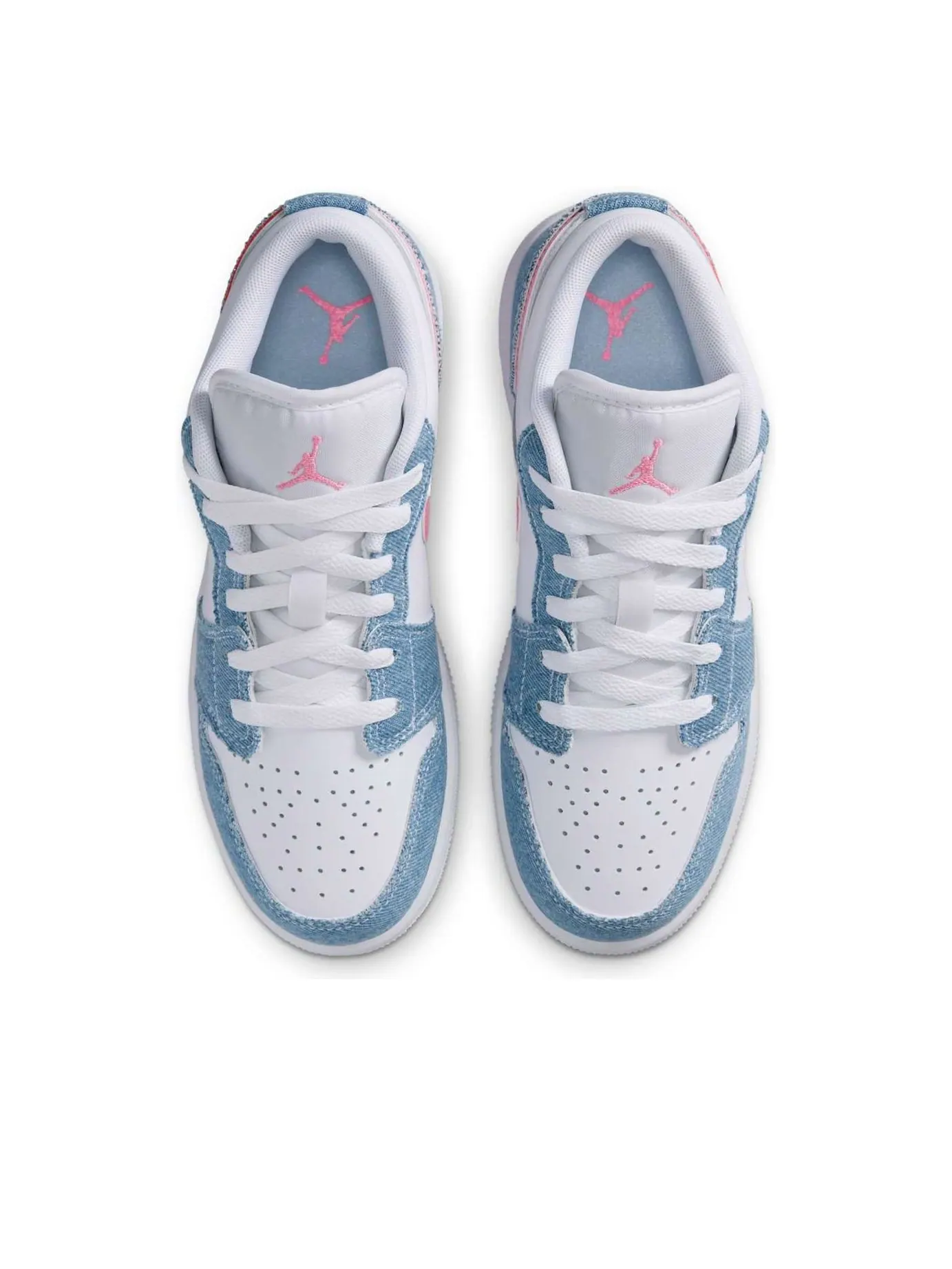 Кроссовки (GS) Air Jordan 1 Low SE 'Denim Sequin' — изображение 2 из 6, синий