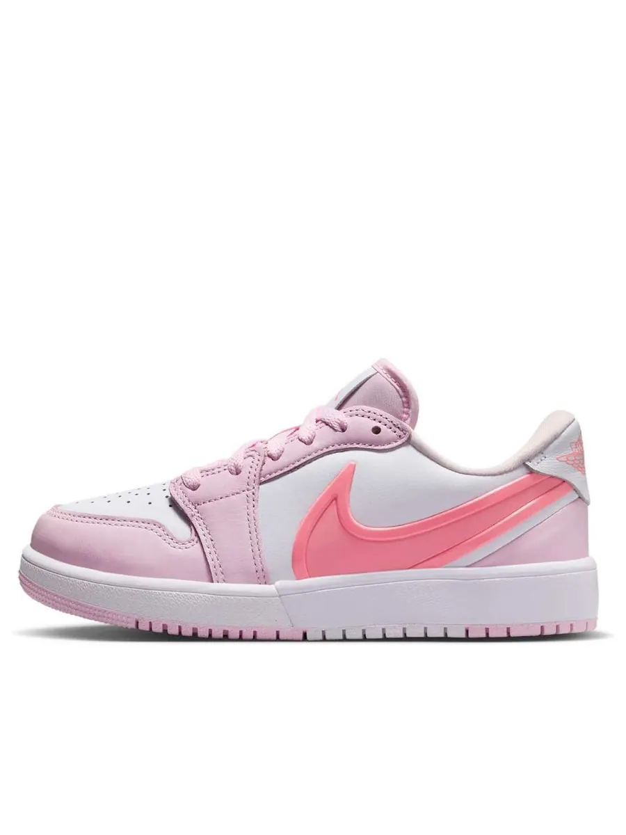 Кроссовки (GS) Air Jordan 1 Low RM EasyOn 'Pink Foam White' — изображение 1 из 6, розовый
