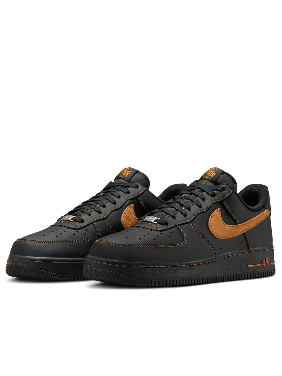 Кроссовки Nike Air Force 1 Low 'Black Tan' — изображение 4 из 6, черный