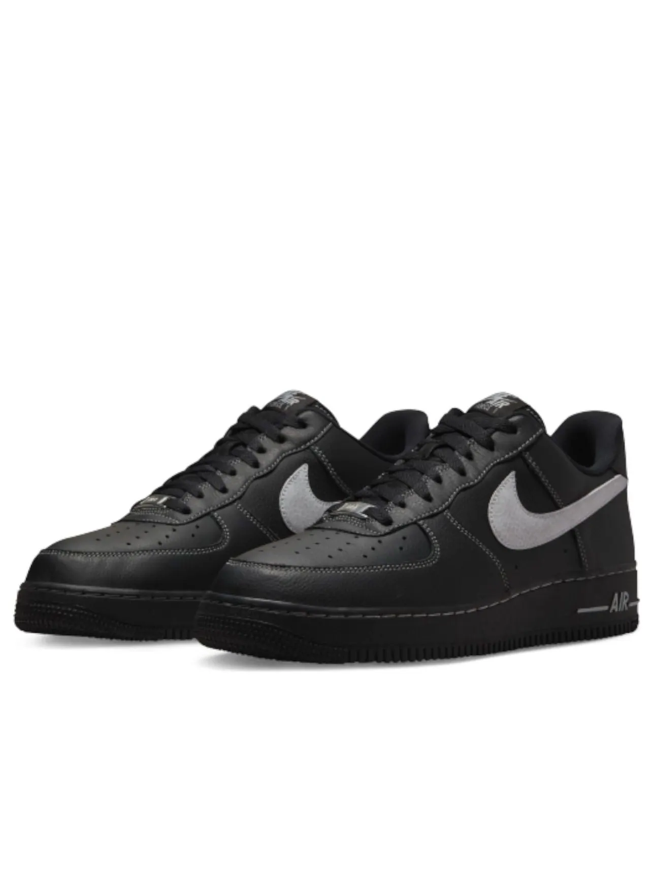 Кроссовки Nike Air Force 1 '07 LV8 'Black Wolf Grey' — изображение 2 из 5, черный