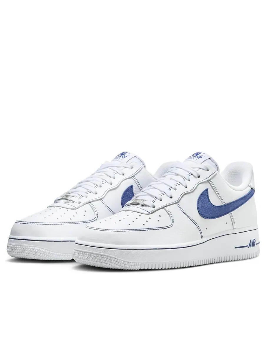 Кроссовки Nike Air Force 1 Low '07 LV8 'White Deep Royal Blue' — изображение 3 из 6, белый