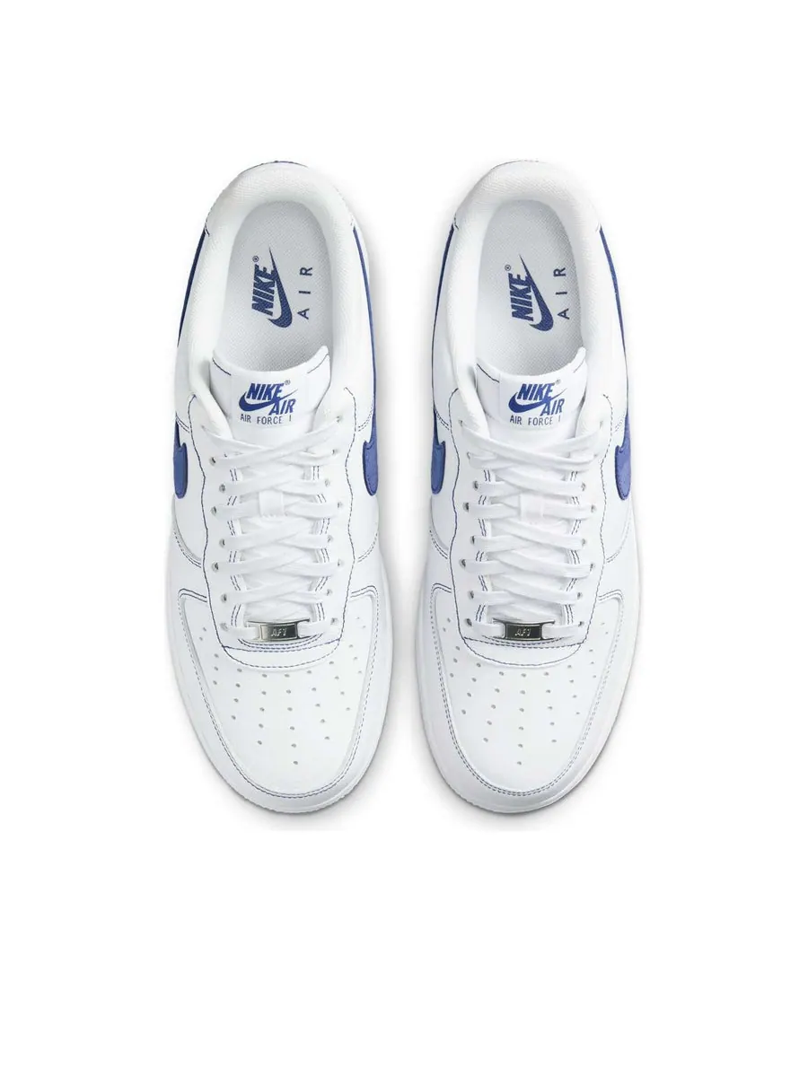 Кроссовки Nike Air Force 1 Low '07 LV8 'White Deep Royal Blue' — изображение 4 из 6, белый