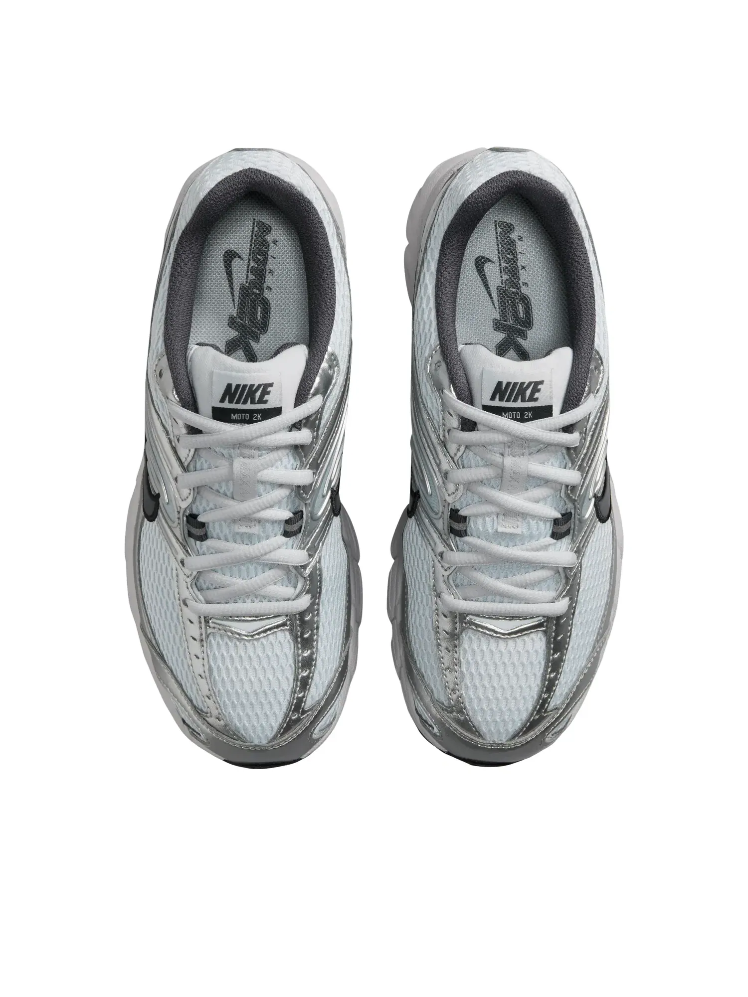 Женские кроссовки с шнуровкой Air Max Moto Nike — изображение 3 из 7, серебряный