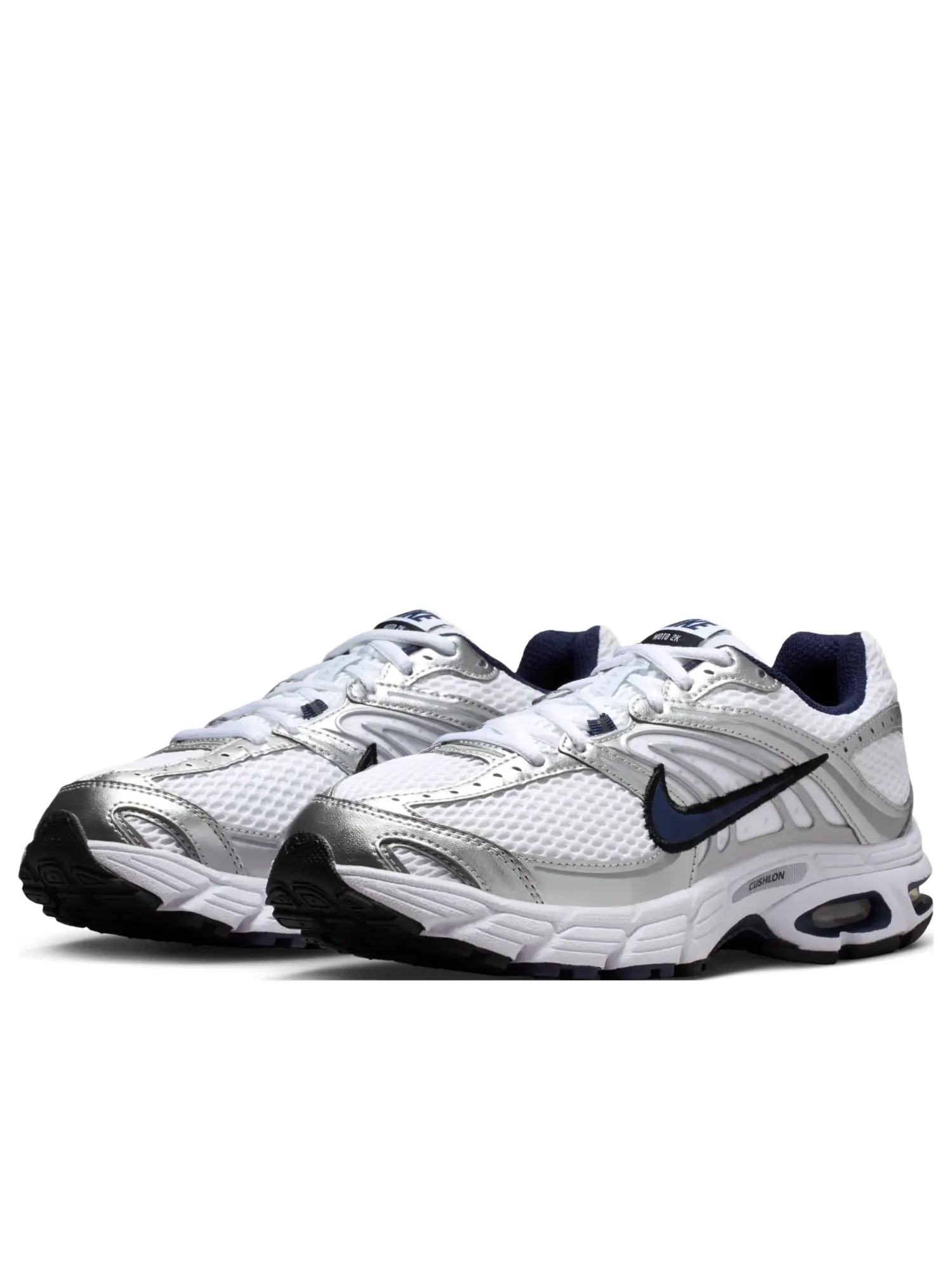 Кроссовки (WMNS) Nike Air Max Moto 2K 'White Navy Metallic Silver' — изображение 3 из 7, белый