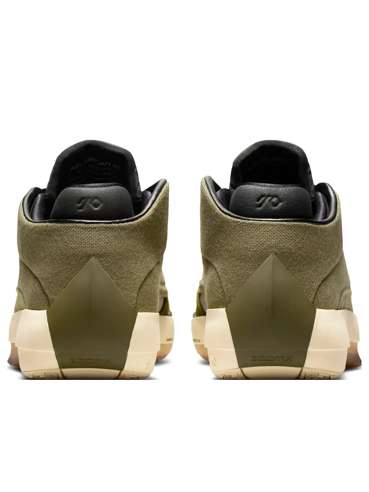 Кроссовки Air Jordan 40 Edge PF 'Medium Olive' — изображение 3 из 6, оливковый зеленый