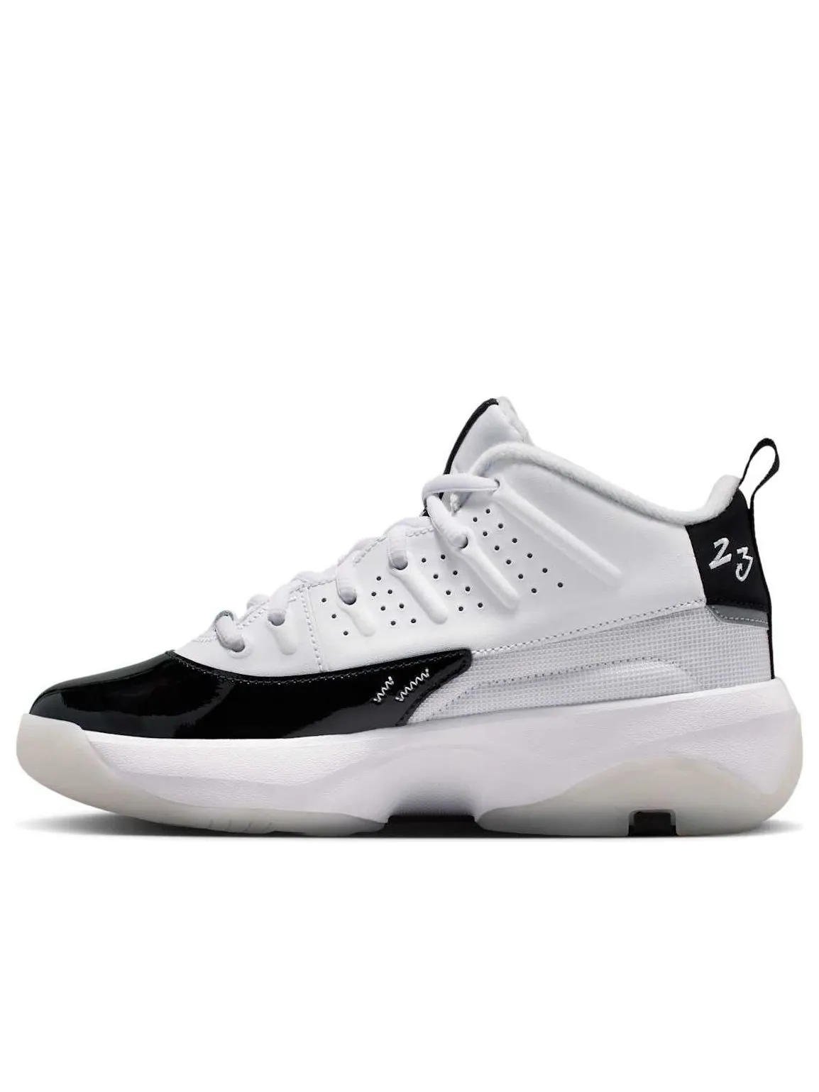 Кроссовки (GS) Air Jordan Max Aura 7 'White Summit White Black' — изображение 6 из 6, белый