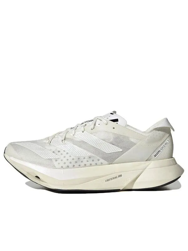 Кроссовки adizero adios pro 3 shoes 'non dyed / cloud white' Adidas — изображение 1 из 4, белый/черный