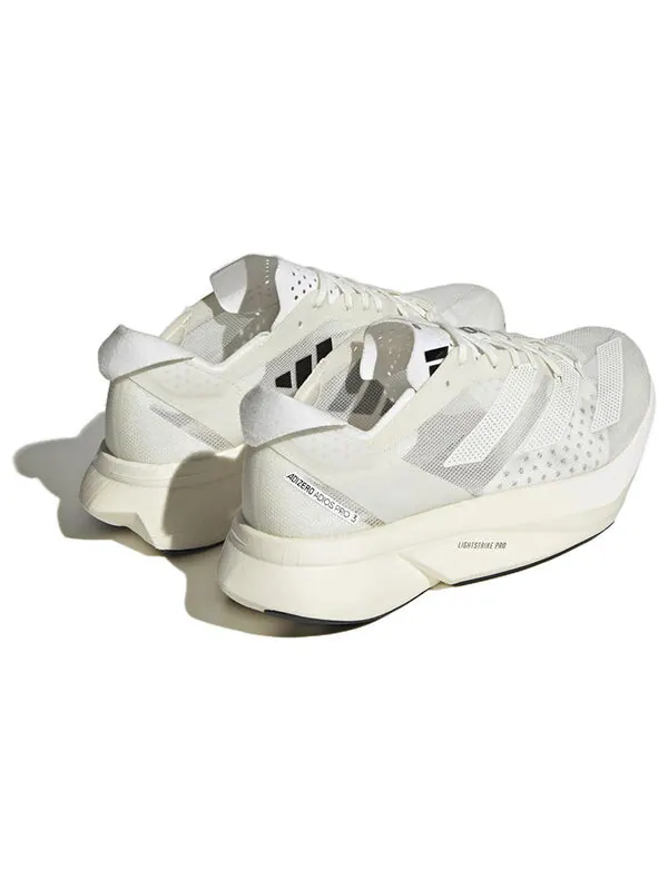 Кроссовки adizero adios pro 3 shoes 'non dyed / cloud white' Adidas — изображение 4 из 4, белый/черный