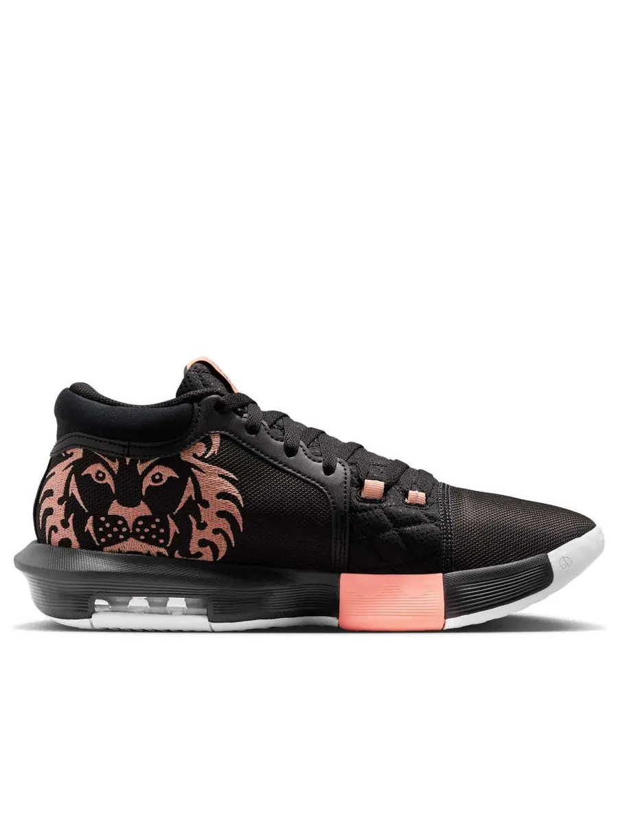 Кроссовки Nike LeBron Witness 8 'Black Apricot Agate White' — изображение 2 из 6, черный