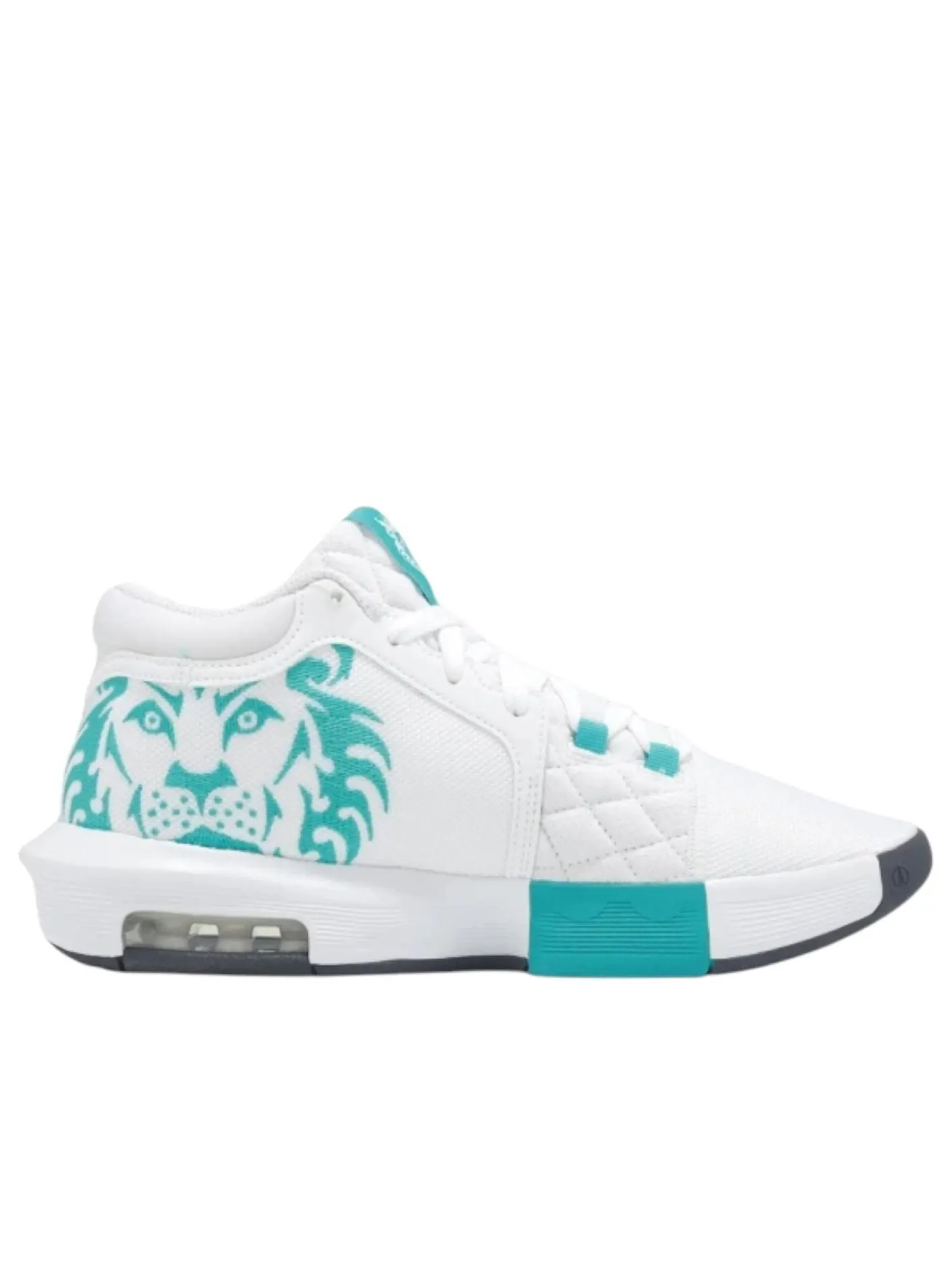 Кроссовки Nike LeBron Witness 8 EP 'White Green' — изображение 5 из 5, белый