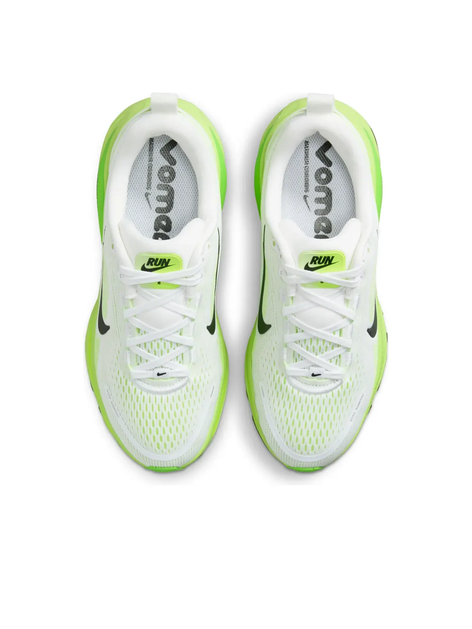 Кроссовки (GS) Nike Air Zoom Vomero 18 'White Electric Green Volt Black' — изображение 2 из 6, зеленый