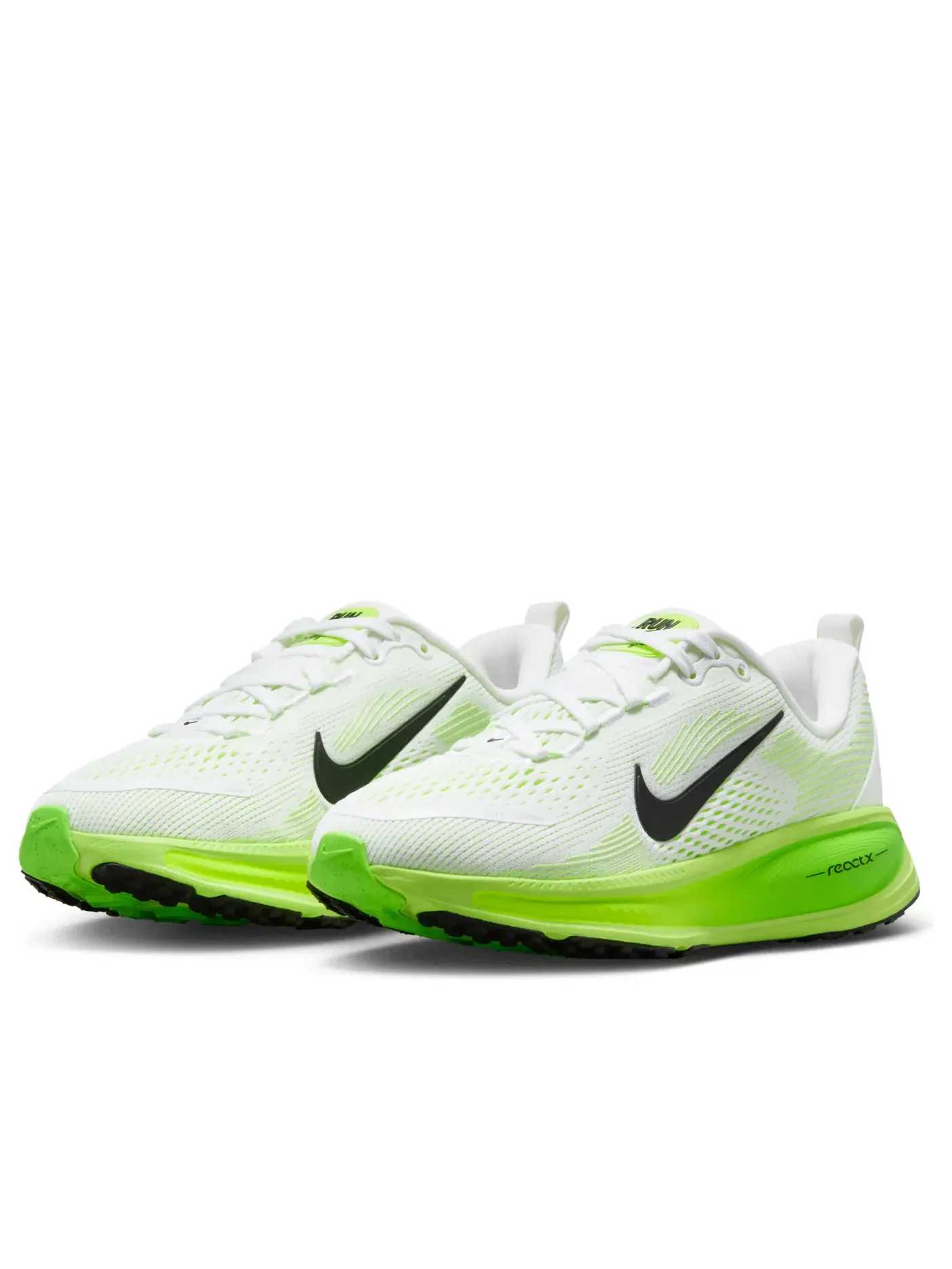 Кроссовки (GS) Nike Air Zoom Vomero 18 'White Electric Green Volt Black' — изображение 4 из 6, зеленый