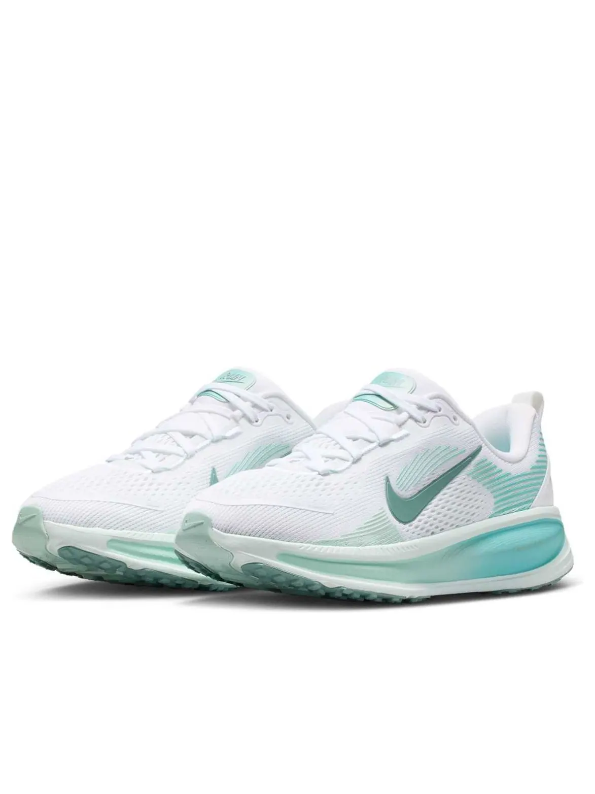 Кроссовки (GS) Nike Air Zoom Vomero 18 'White Bleached Turquoise' — изображение 3 из 6, белый