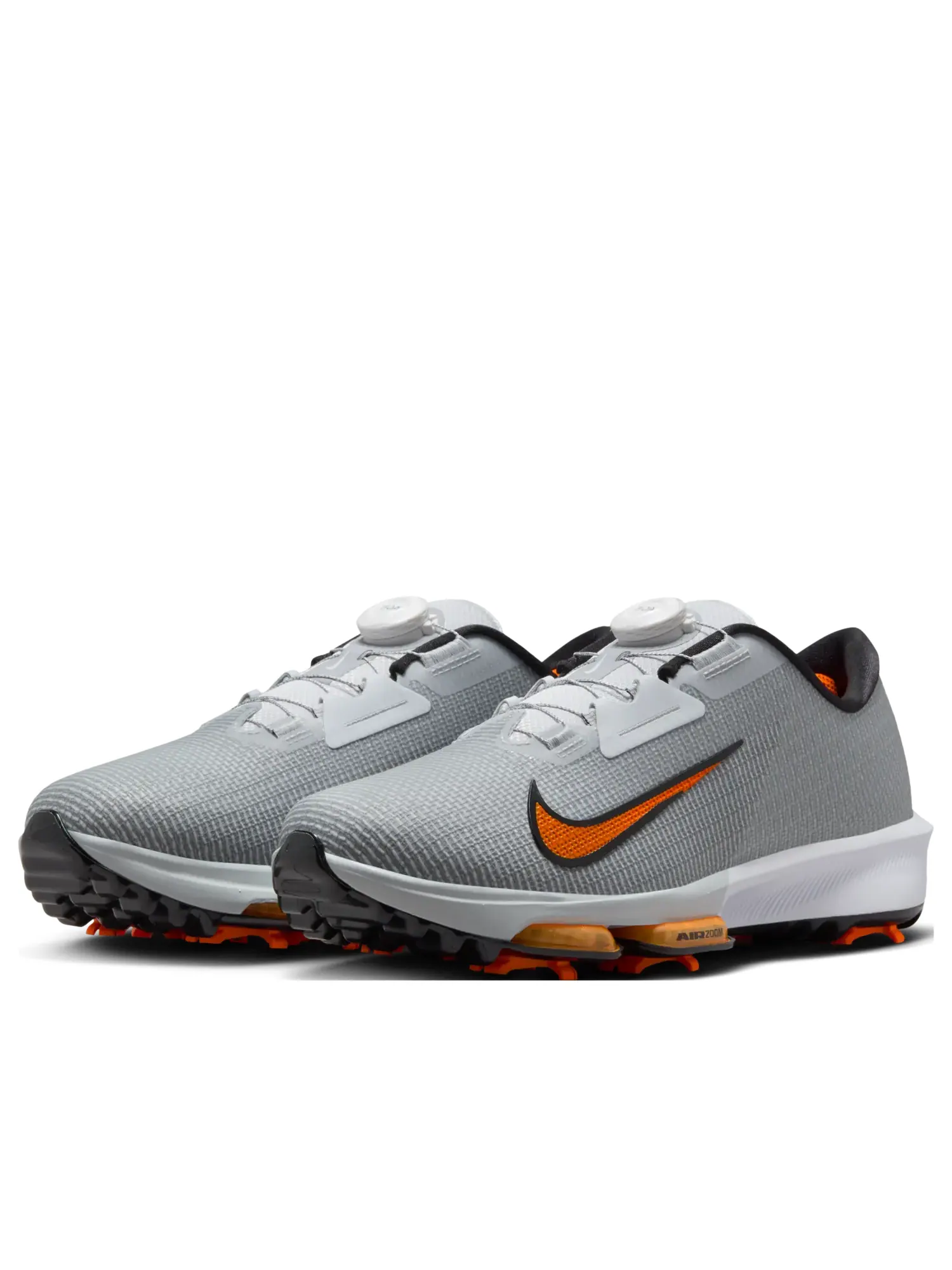 Кроссовки Nike Infinity Tour BOA 2 Wide 'Pure Platinum White Safety Orange' — изображение 4 из 6, серый