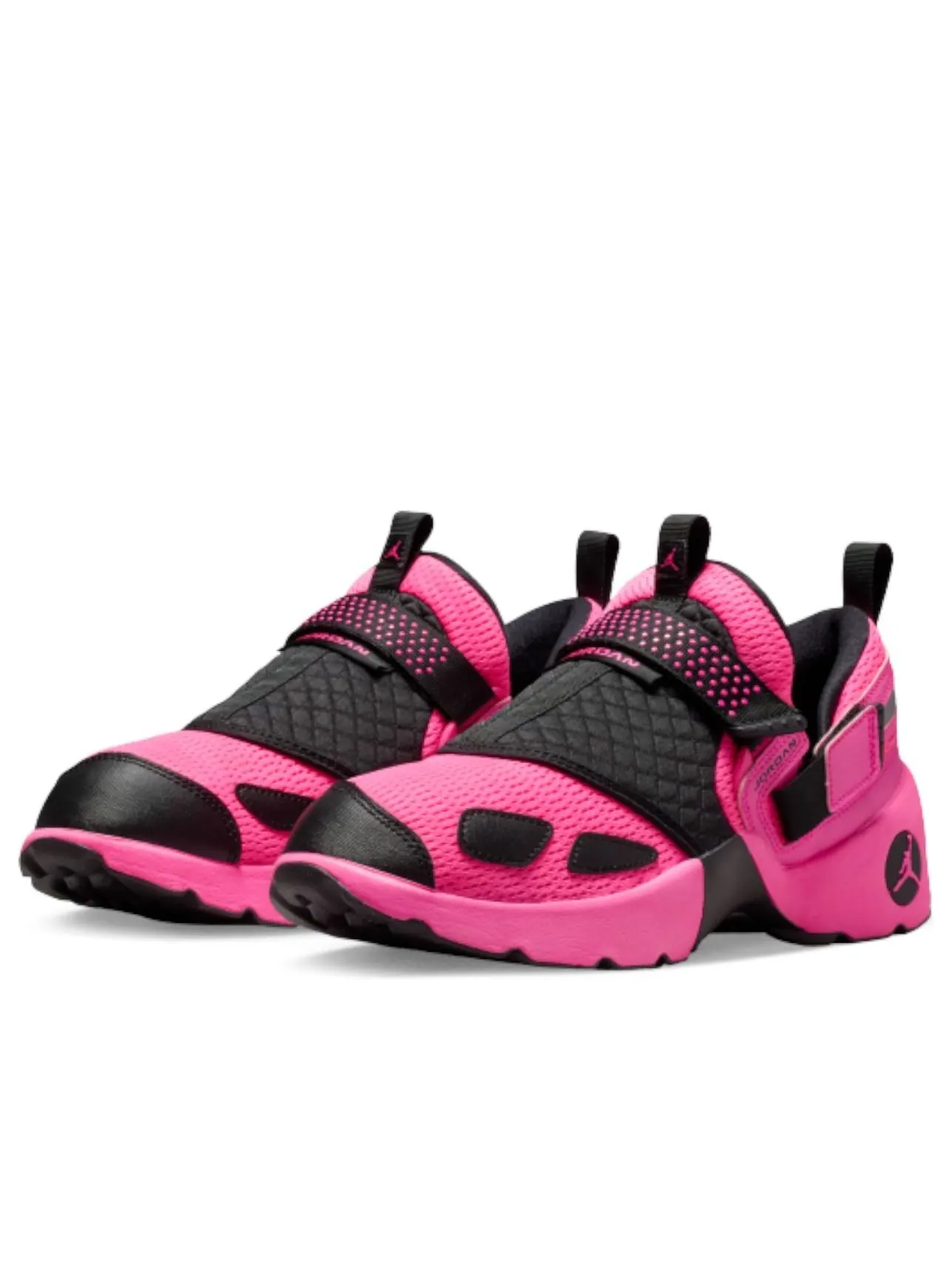 Кроссовки (WMNS) Air Jordan Trunner LX 'Pink Blast Black' — изображение 2 из 5, розовый