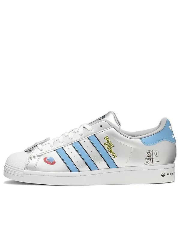 Кроссовки superstar x disney кроссовки Adidas — изображение 1 из 4, серебристый/синий