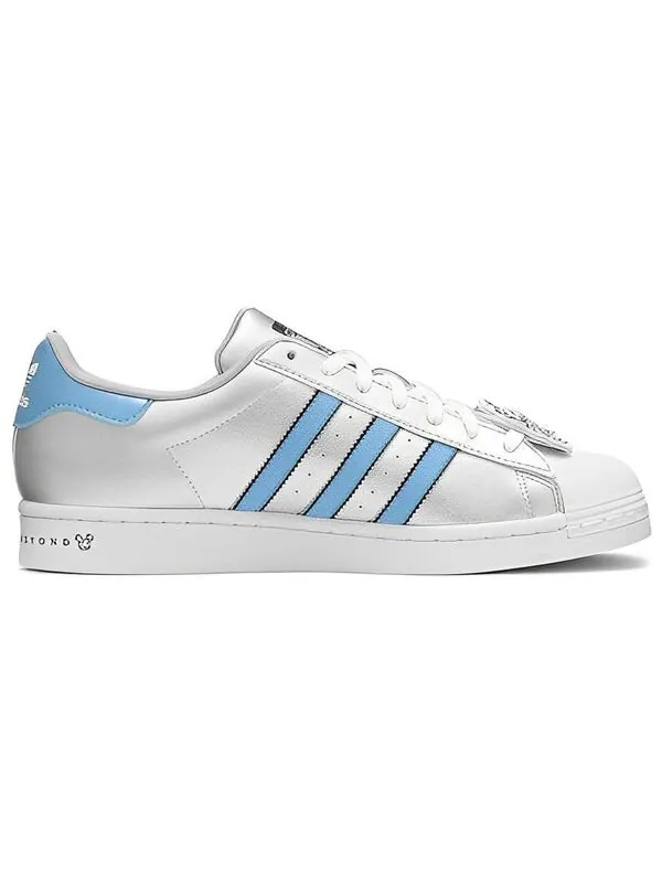 Кроссовки superstar x disney кроссовки Adidas — изображение 2 из 4, серебристый/синий