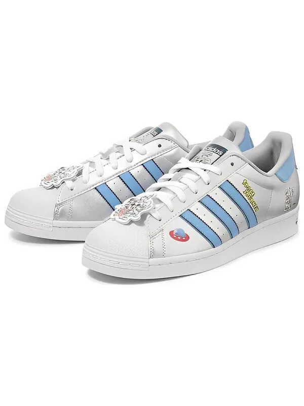 Кроссовки superstar x disney кроссовки Adidas — изображение 3 из 4, серебристый/синий