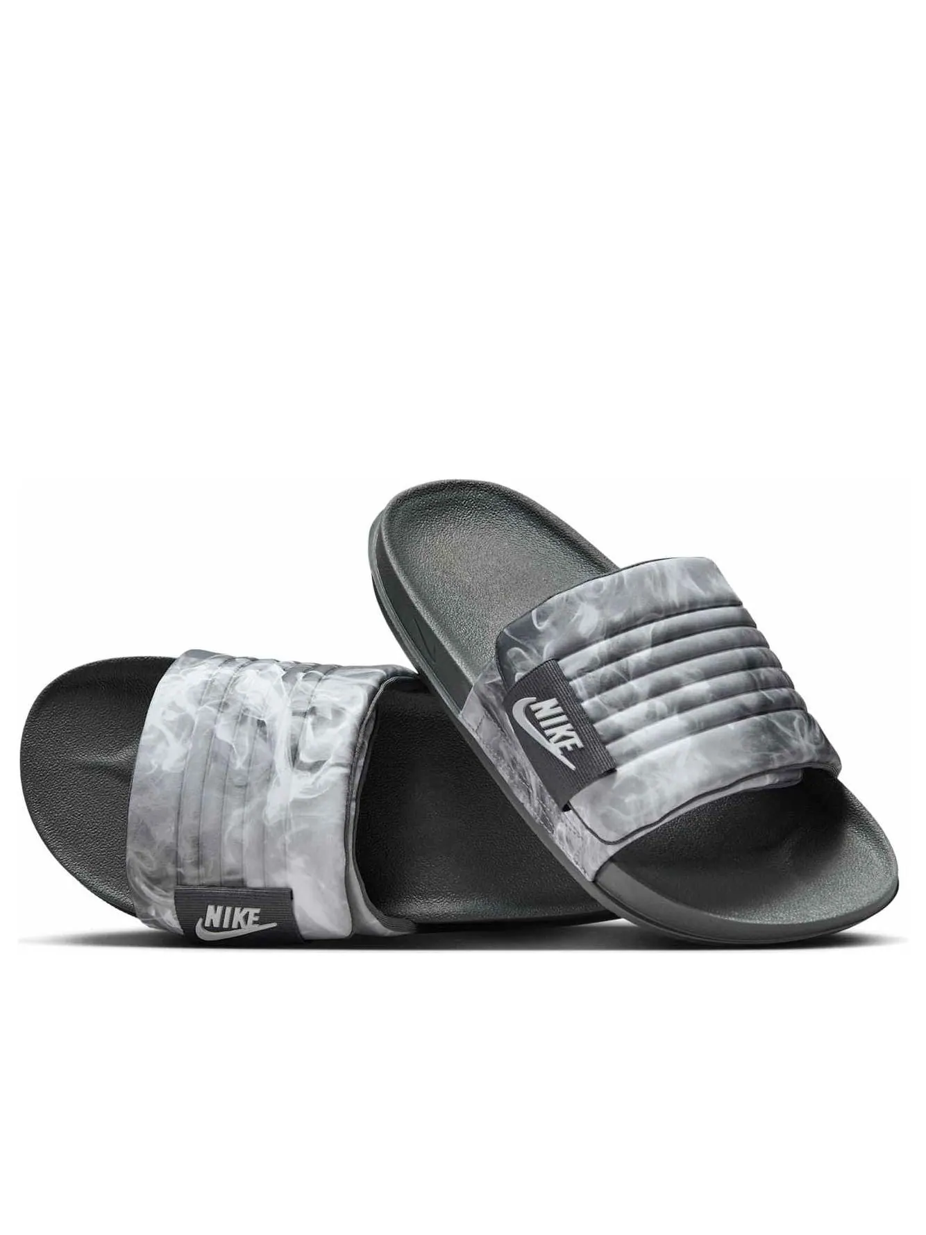 Шлепанцы Nike Offcourt Adjust Slides 'Dark Grey' — изображение 4 из 5, темный серый/серый