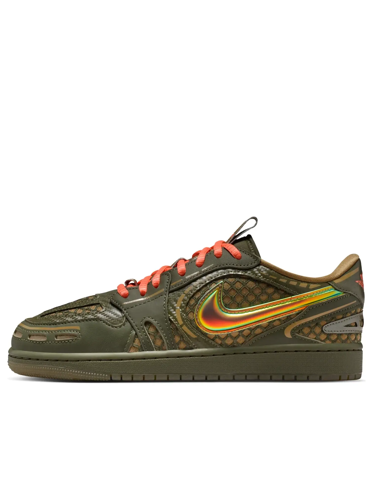 Кроссовки (WMNS) Air Jordan 1 Low Метод приготовления «коричневой ламинарии» — изображение 1 из 6, оливковый зеленый
