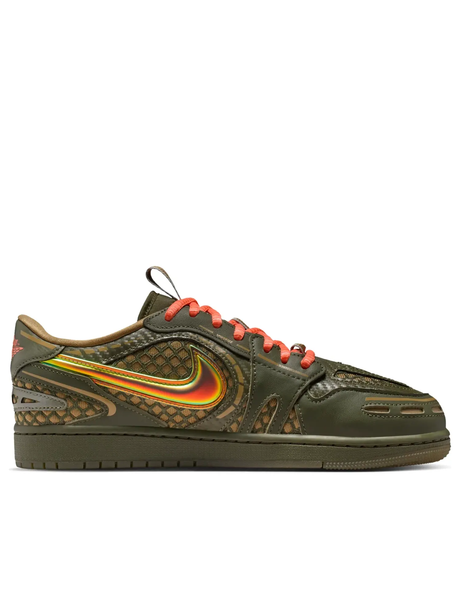 Кроссовки (WMNS) Air Jordan 1 Low Метод приготовления «коричневой ламинарии» — изображение 6 из 6, оливковый зеленый