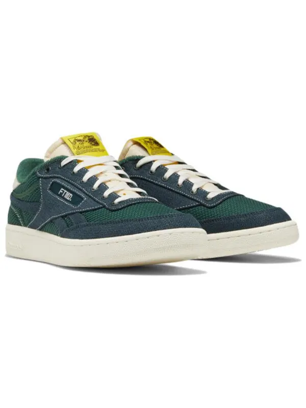 Кроссовки club c revenge vintage 'green' Reebok — изображение 3 из 4, зеленый/белый/желтый