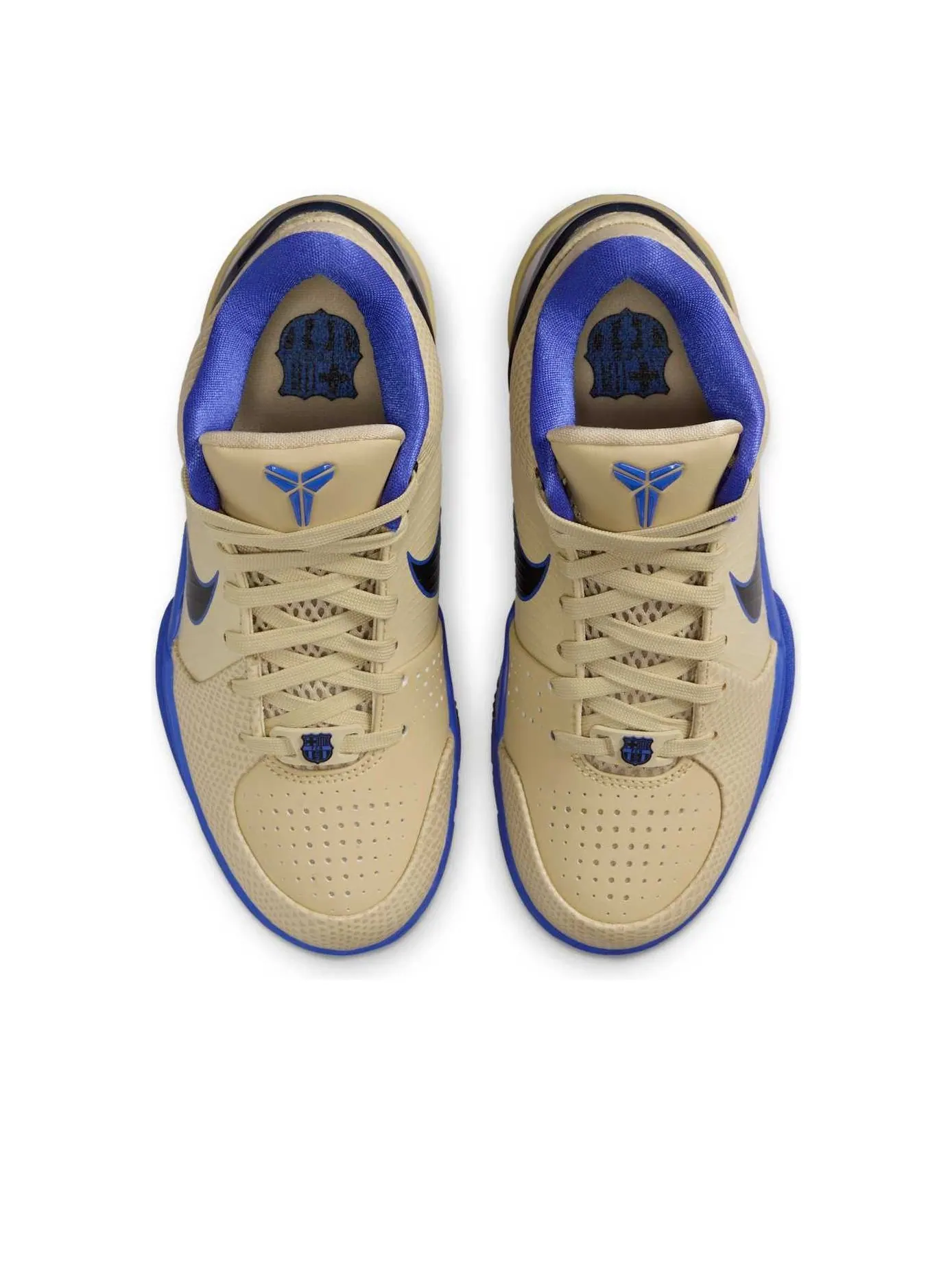 Кроссовки (GS) Nike x FC Barcelona Kobe IV Protro 'Team Gold Persian Violet' — изображение 2 из 6, золото