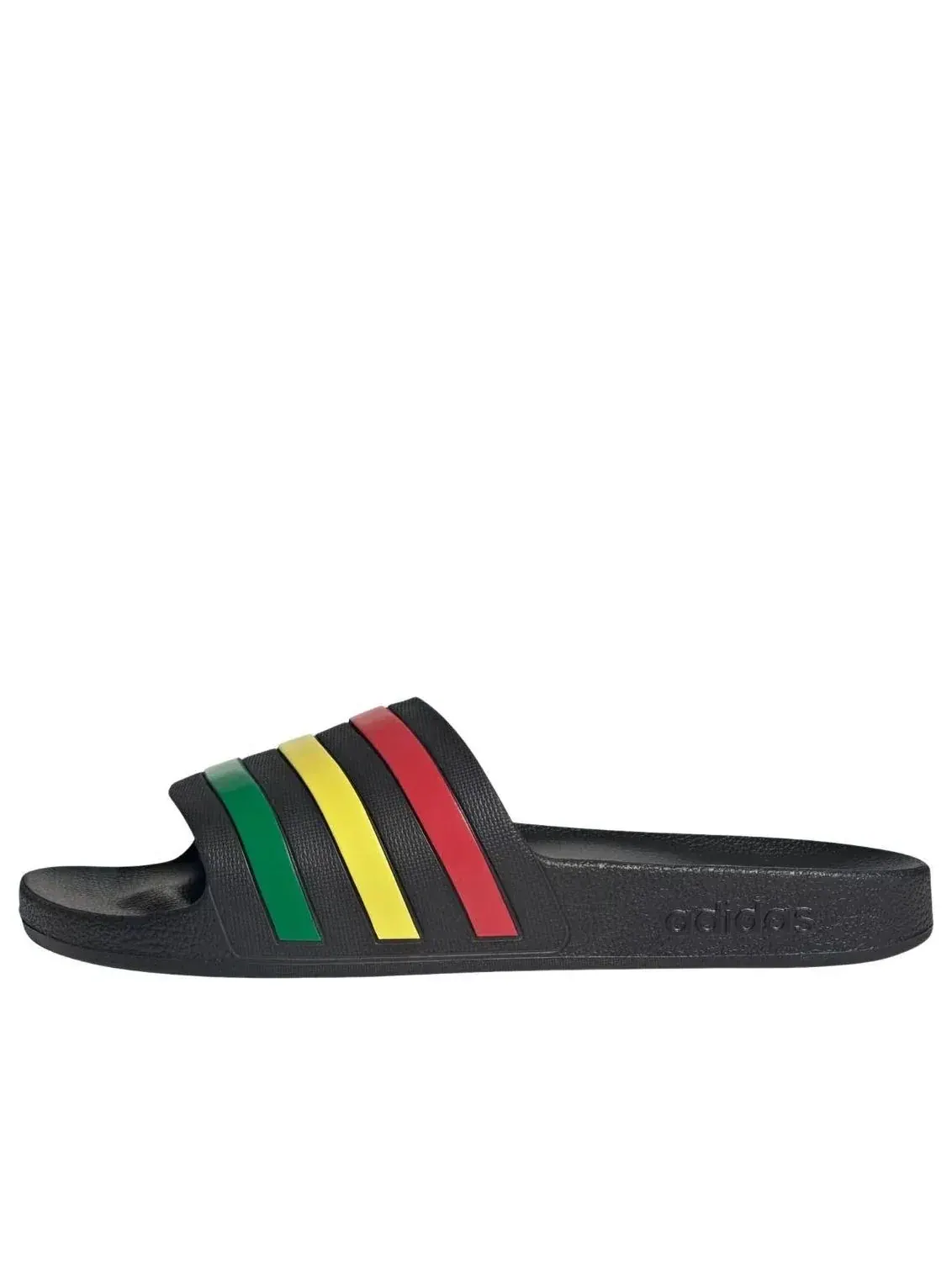 Шлепанцы Adidas Adilette Aqua Slides 'Core Black Green Ruby' — изображение 1 из 5, черный