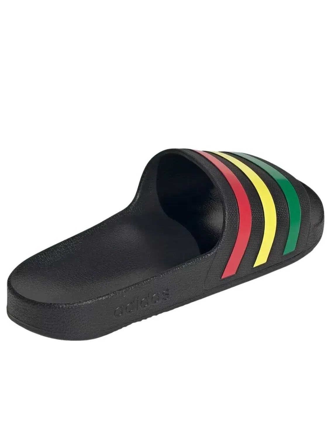 Шлепанцы Adidas Adilette Aqua Slides 'Core Black Green Ruby' — изображение 5 из 5, черный