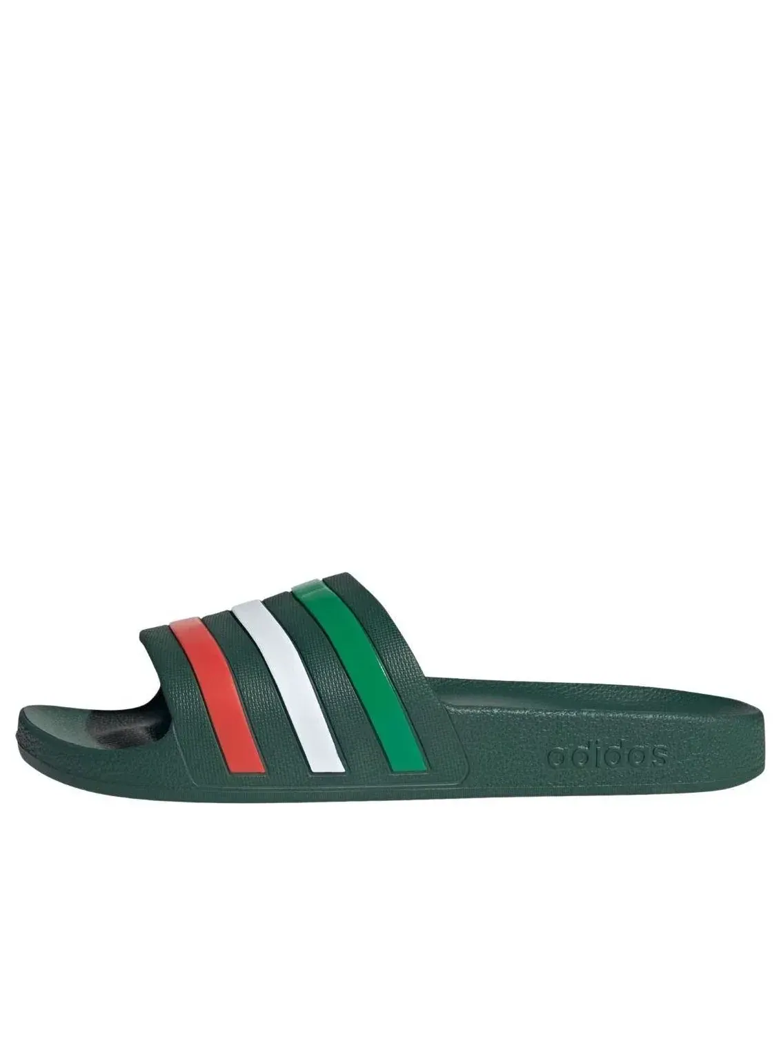 Шлепанцы Adidas Adilette Aqua Slides 'Team Dark Green Bright Red' — изображение 1 из 5, зеленый