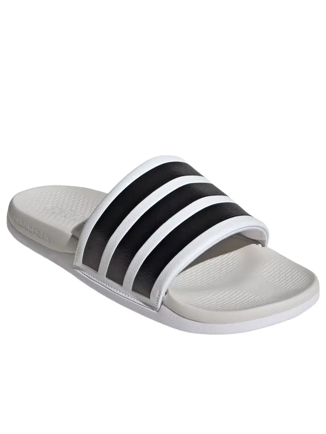 Шлепанцы Adidas Adilette Comfort 2.0 'White Black' HQ2466 — изображение 4 из 5, белый
