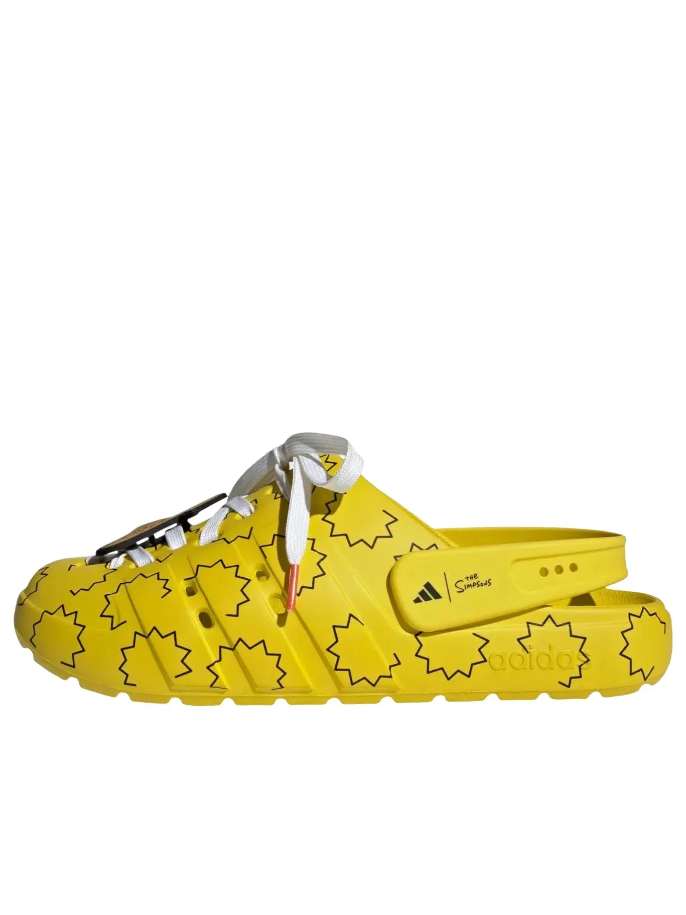 Мужские шлепанцы с принтом из коллекции Adidas x The Simpsons Adilette — изображение 1 из 4, желтый