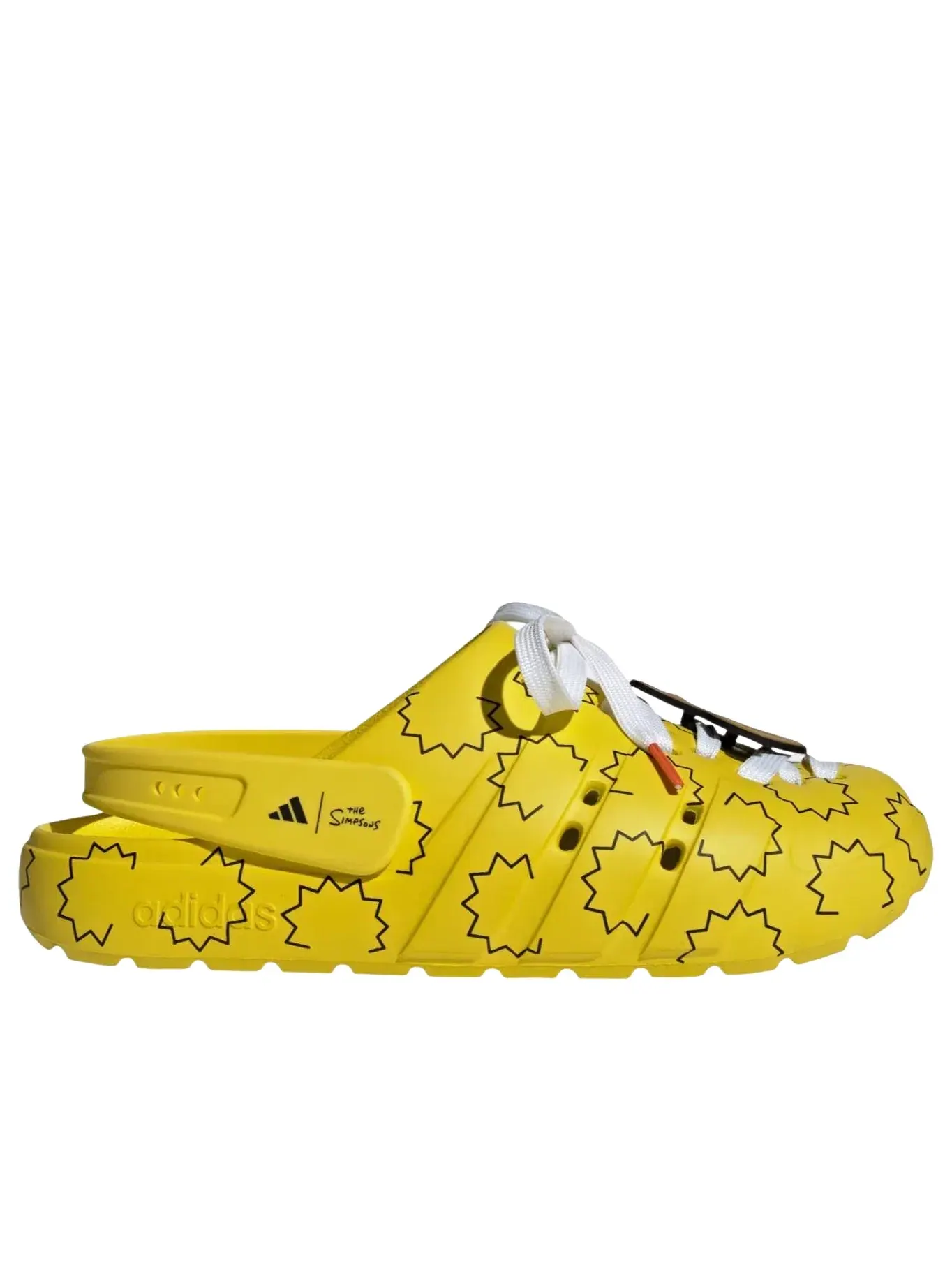 Мужские шлепанцы с принтом из коллекции Adidas x The Simpsons Adilette — изображение 4 из 4, желтый