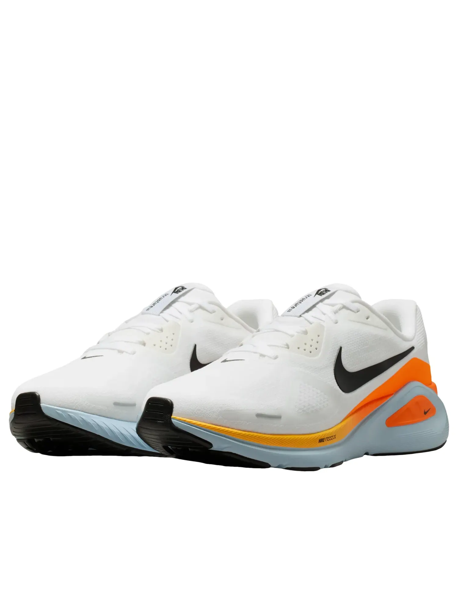 Кроссовки Nike Structure 26 Extra Wide 'White Total Orange' HQ2588-107 — изображение 5 из 7, белый