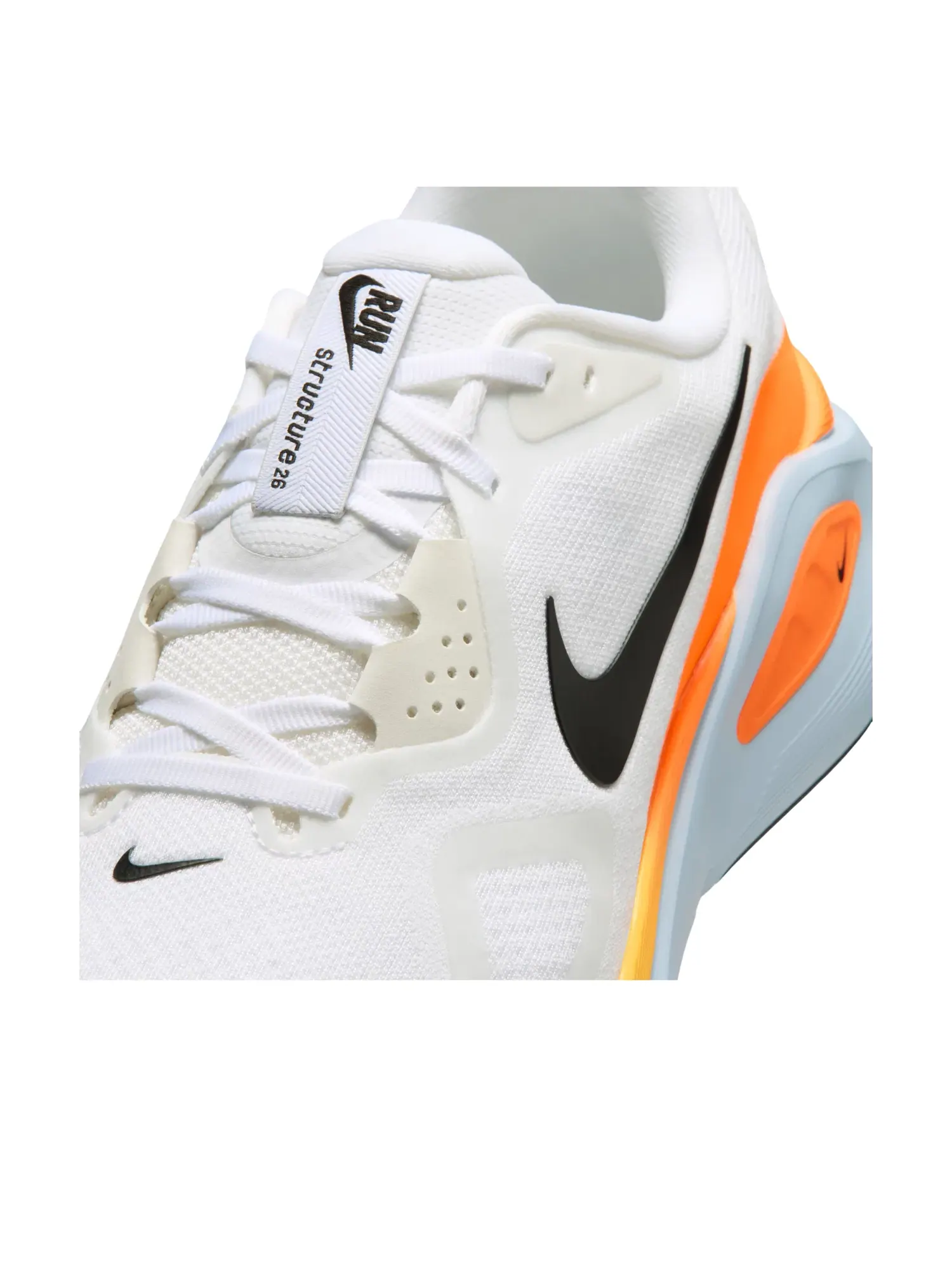 Кроссовки Nike Structure 26 Extra Wide 'White Total Orange' HQ2588-107 — изображение 6 из 7, белый
