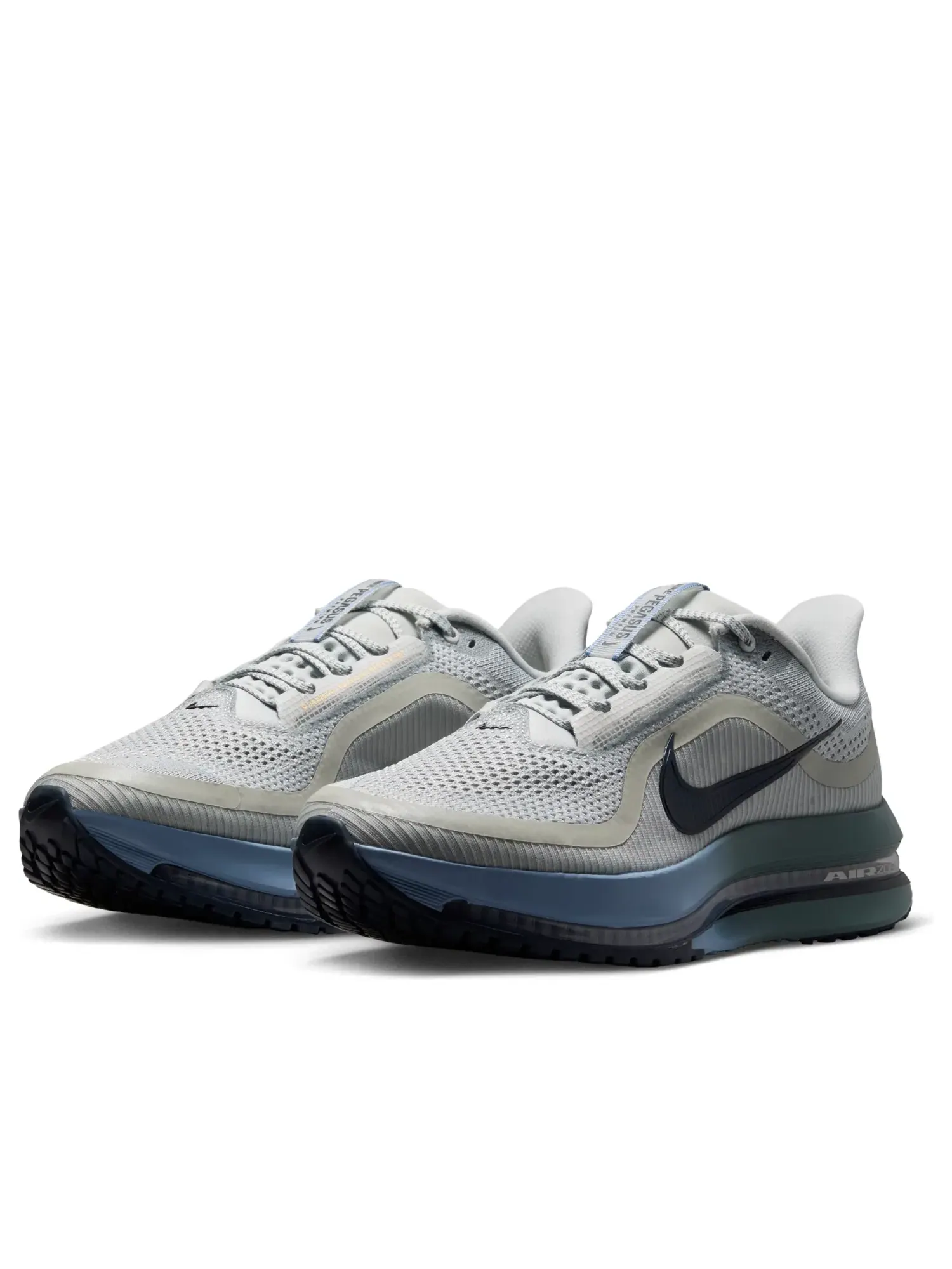 Мужские кроссовки с шнуровкой Nike Air Zoom Pegasus Premium Grey Mist Slate Work Blue — изображение 2 из 6, серый