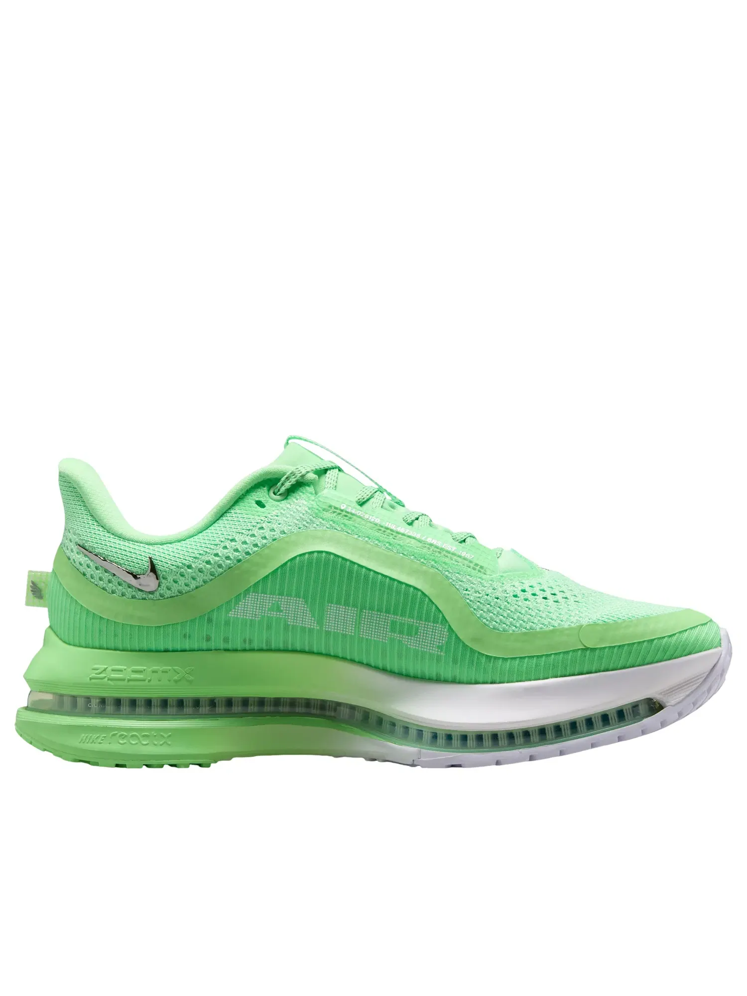 Женские кроссовки с шнуровкой Air Zoom Pegasus Nike — изображение 6 из 6, зеленый