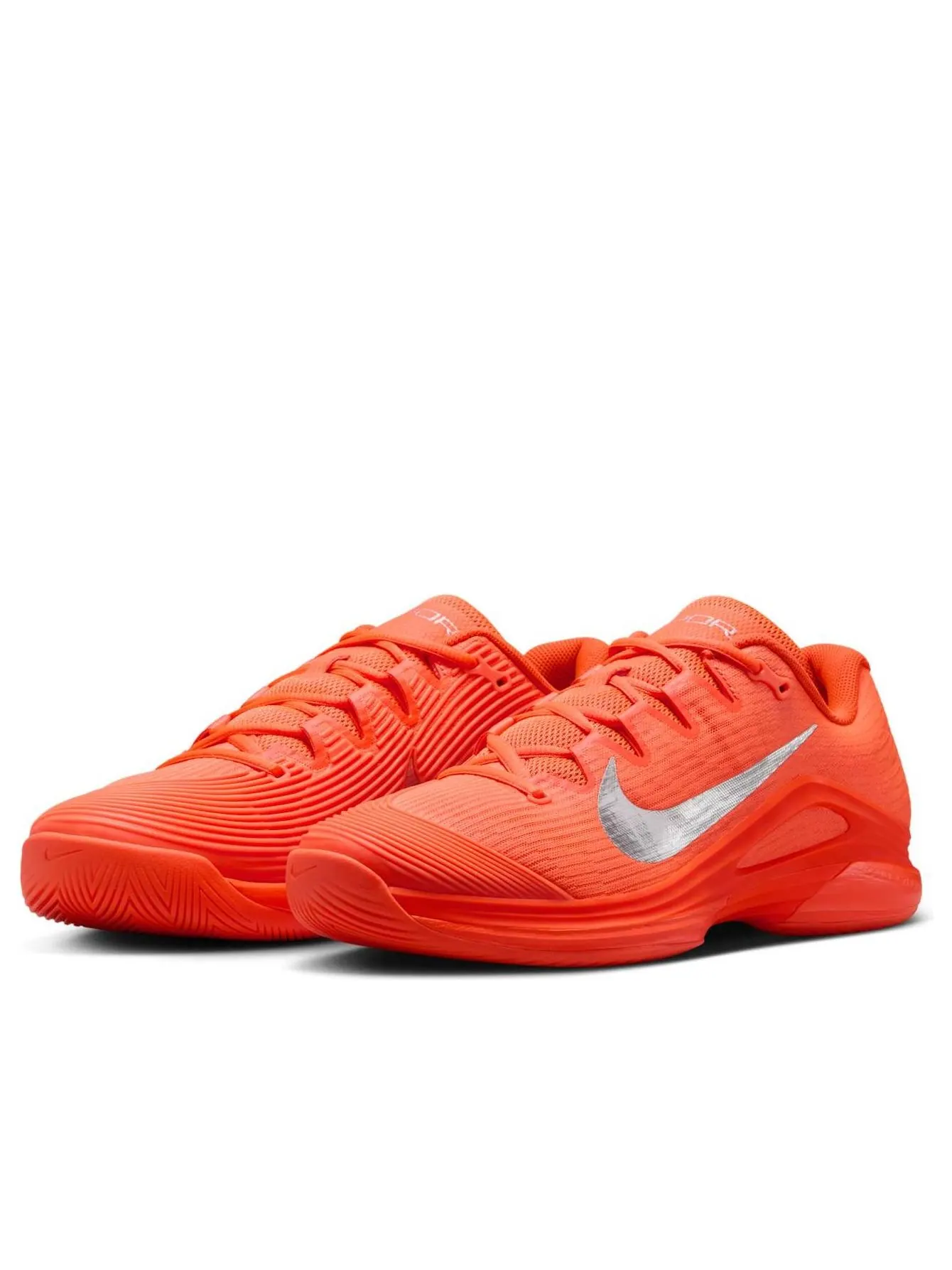 Кроссовки Nike Court Air Zoom Vapor 12 Premium HC 'Hyper Crimson Metallic Silver' — изображение 4 из 6, оранжевый
