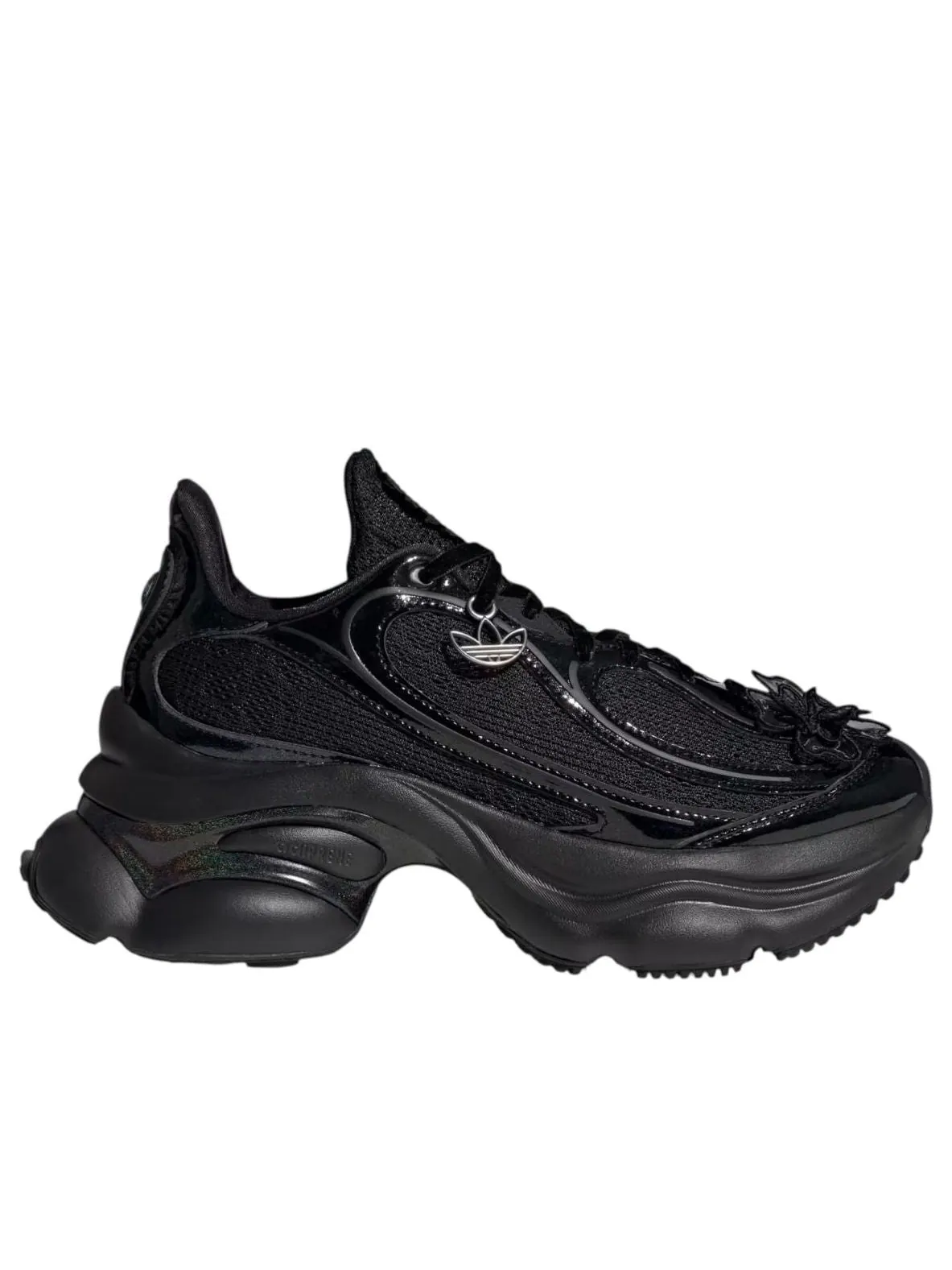 Кроссовки (WMNS) adidas Ozvenuz 'Black Silver Metallic' — изображение 2 из 6, черный