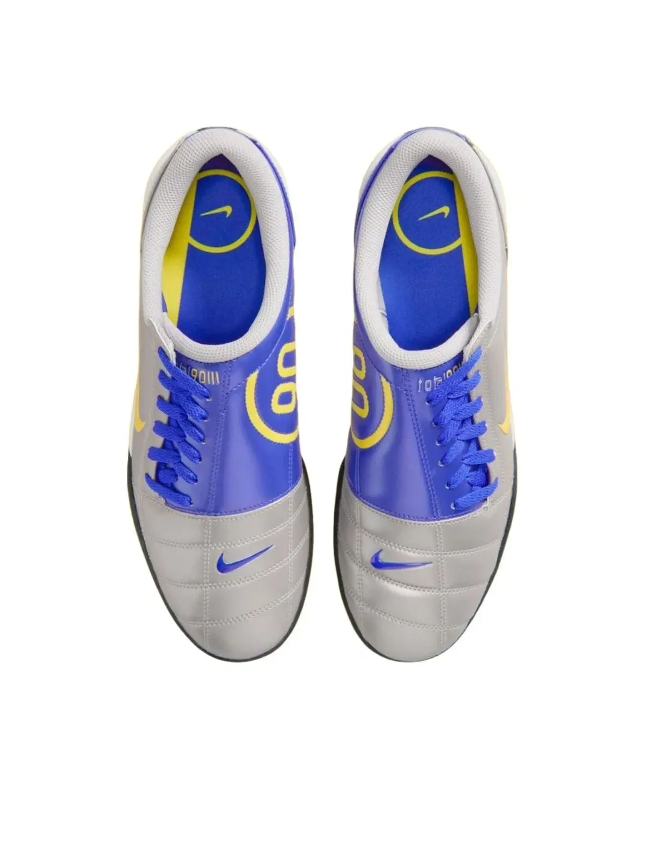 Мужские кроссовки с кожаным верхом Total 90 III Brazil Nike — изображение 3 из 5, серебряный