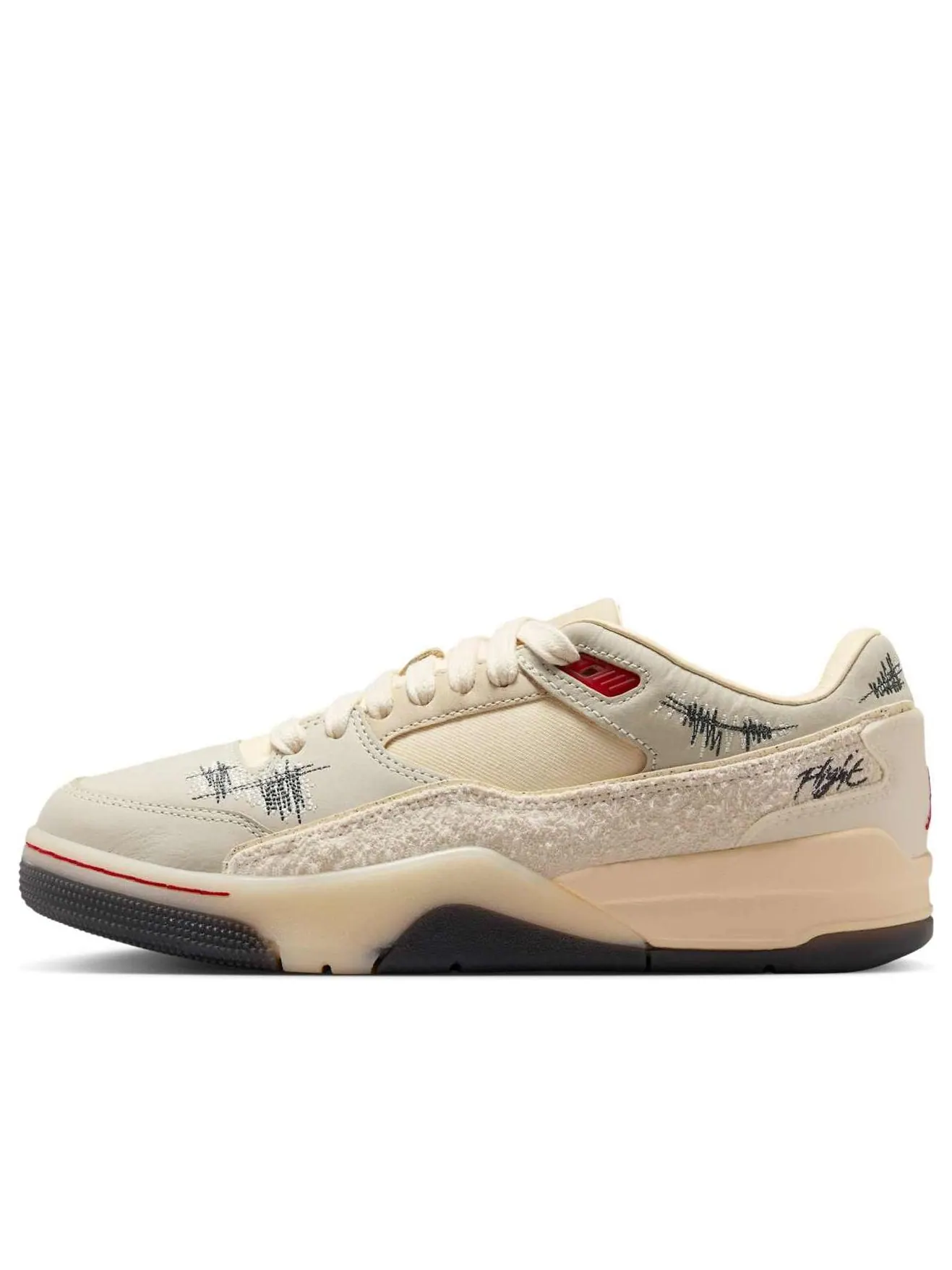 Кроссовки (WMNS) Air Jordan Flight Court 'Who Decides War Coconut Milk' — изображение 1 из 6, бежевый
