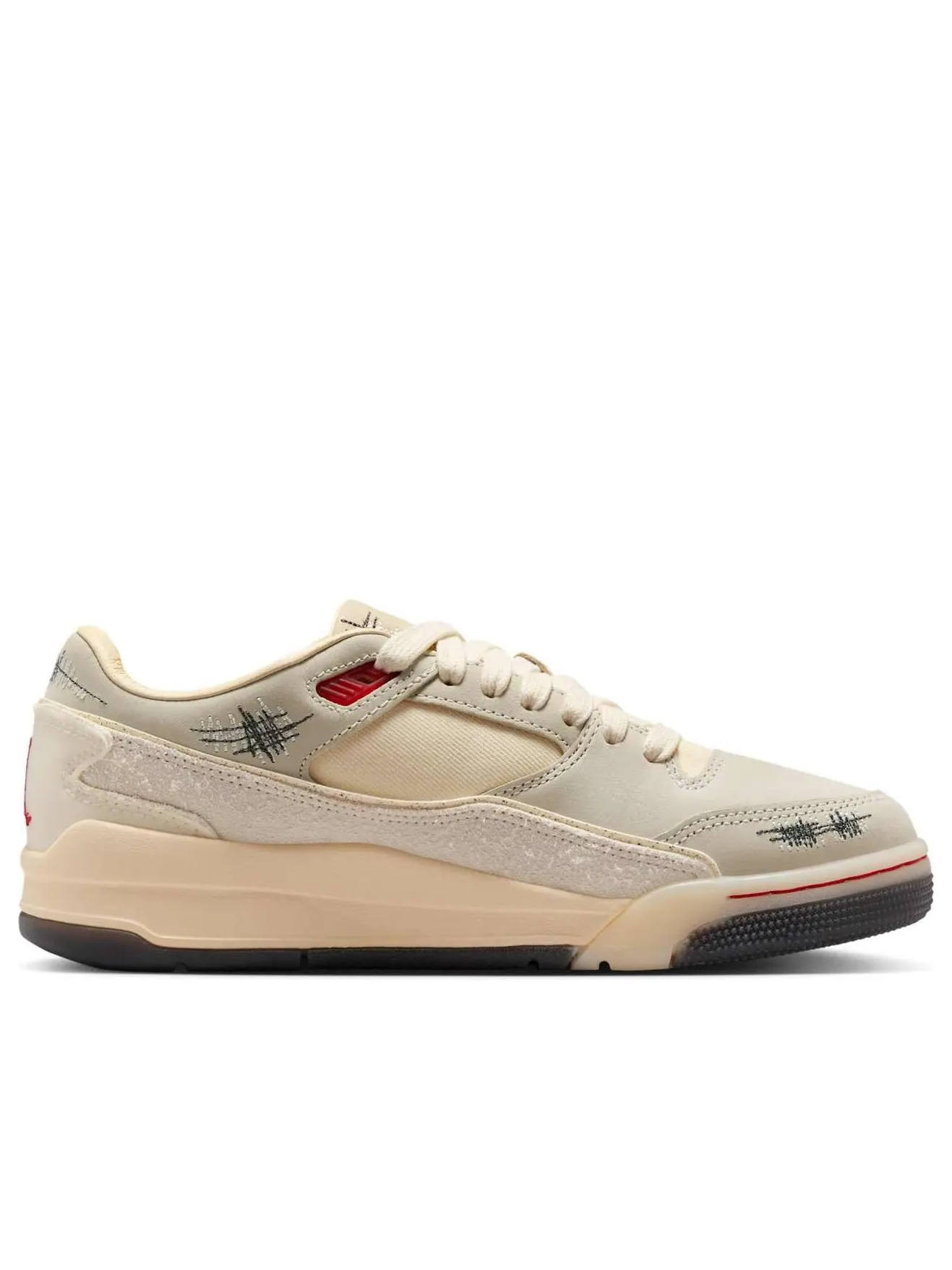 Кроссовки (WMNS) Air Jordan Flight Court 'Who Decides War Coconut Milk' — изображение 2 из 6, бежевый