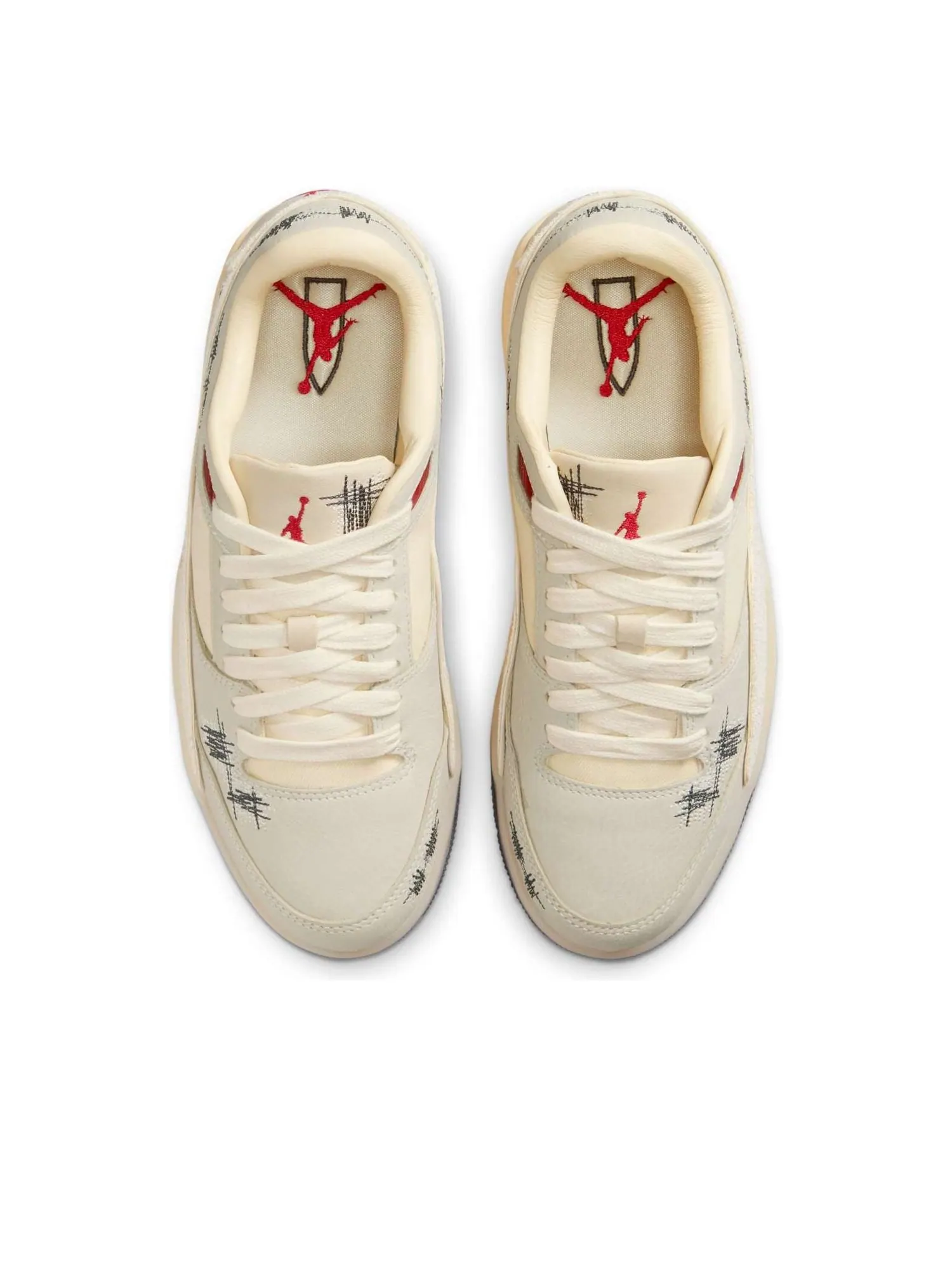 Кроссовки (WMNS) Air Jordan Flight Court 'Who Decides War Coconut Milk' — изображение 4 из 6, бежевый