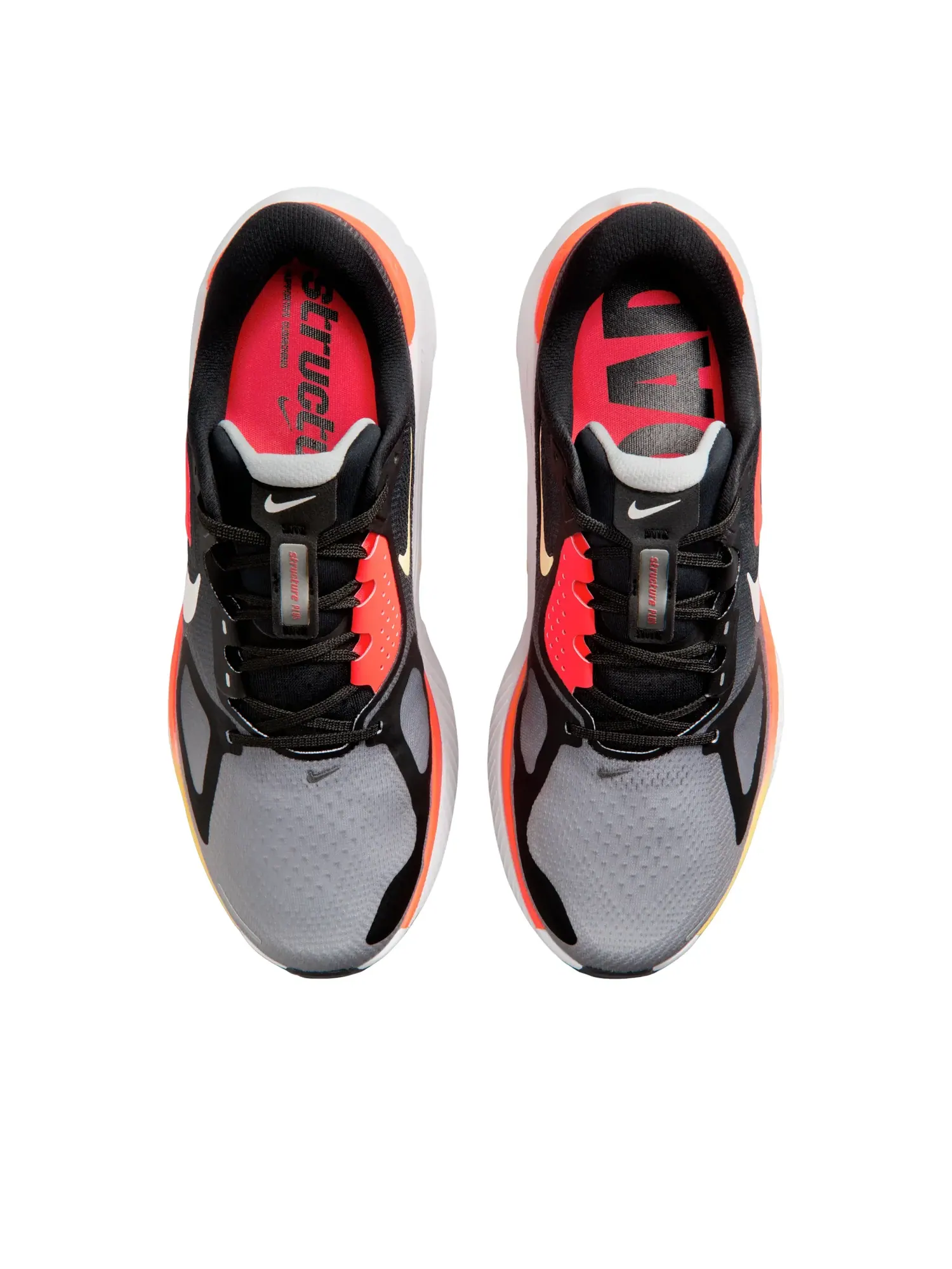 Кроссовки Nike Structure Plus 'Black Bright Crimson' — изображение 2 из 6, черный