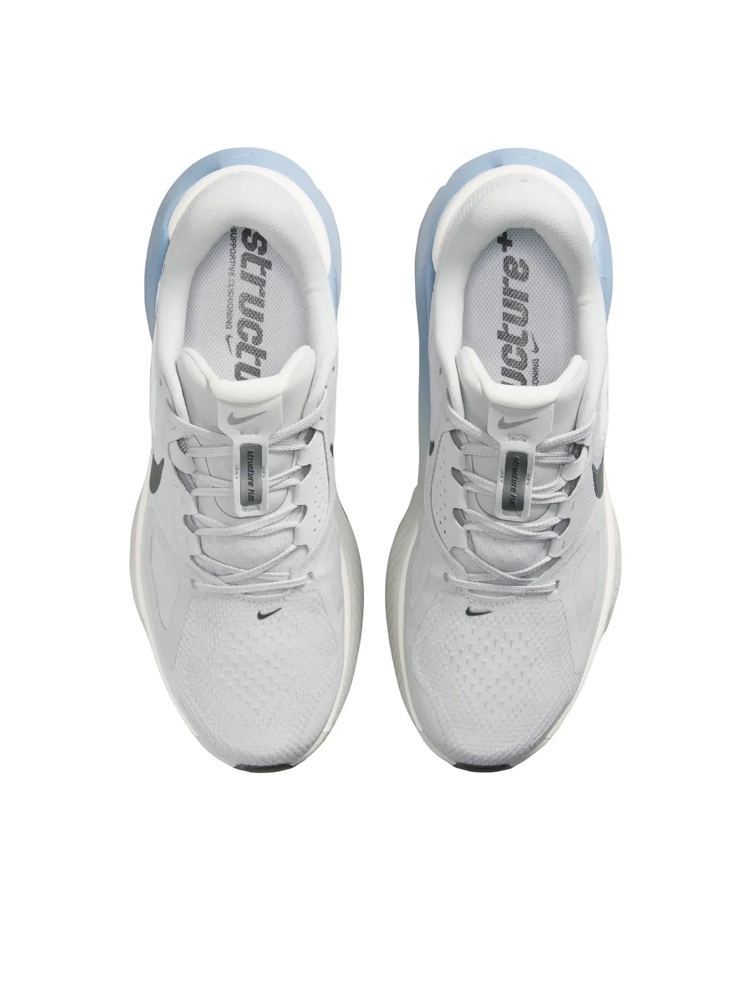 Мужские кроссовки для бега с шнуровкой Nike Structure Grey Fog Summit White — изображение 2 из 6, серый