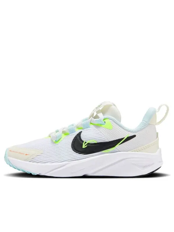 Кроссовки star runner 4 next nature 'white jade horizon volt' Nike — изображение 1 из 4, белый/белый//черный