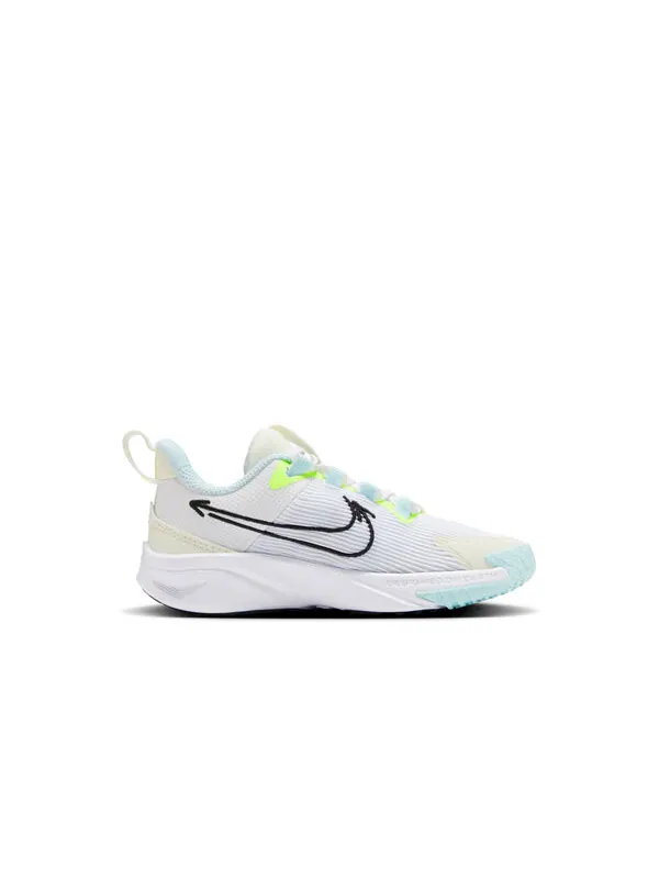 Кроссовки star runner 4 next nature 'white jade horizon volt' Nike — изображение 2 из 4, белый/белый//черный