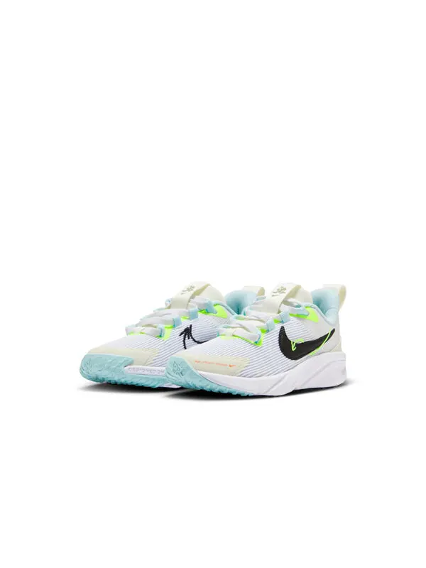 Кроссовки star runner 4 next nature 'white jade horizon volt' Nike — изображение 3 из 4, белый/белый//черный