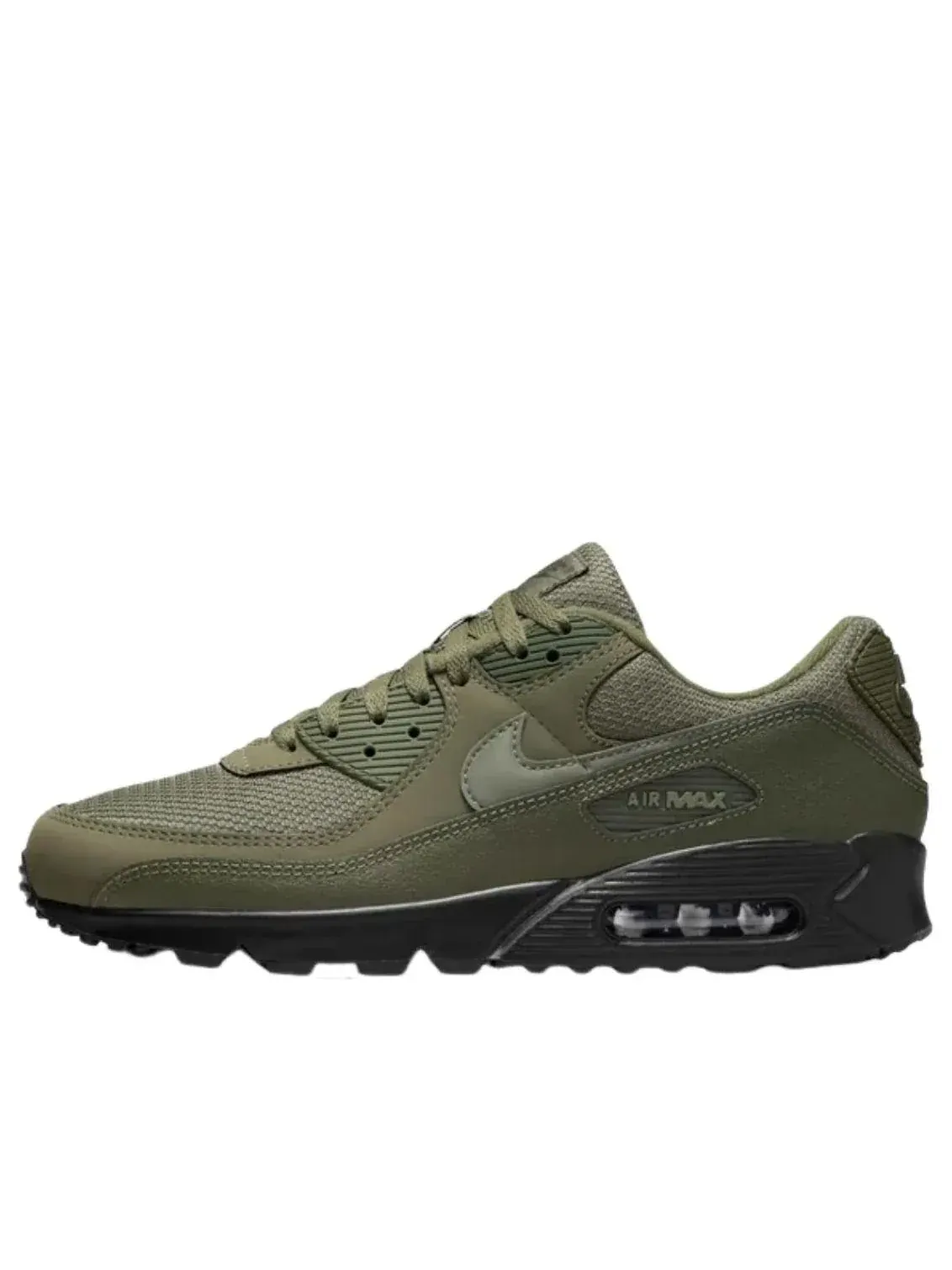 Кроссовки Nike Air Max 90 'Reflective Swoosh Medium Olive' — изображение 1 из 5, оливковый зеленый