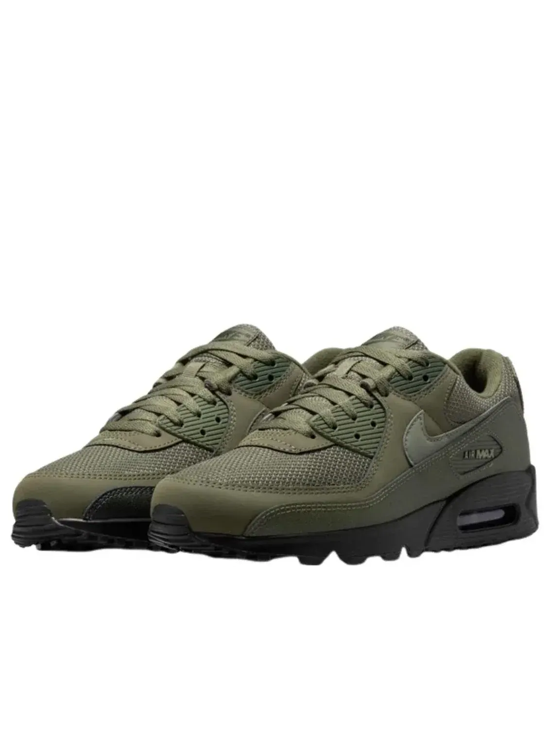 Кроссовки Nike Air Max 90 'Reflective Swoosh Medium Olive' — изображение 2 из 5, оливковый зеленый